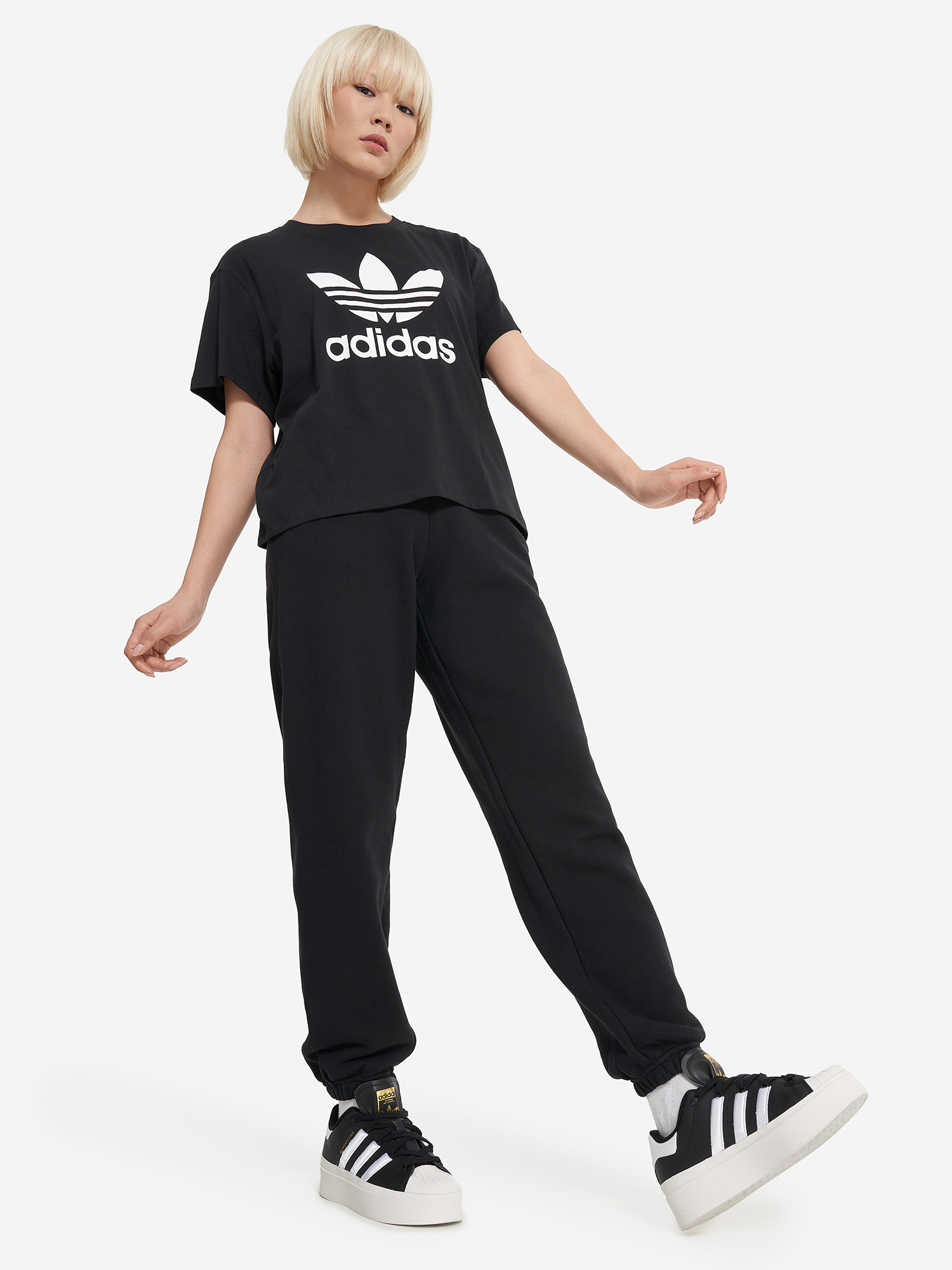фото Футболка женская adidas, черный