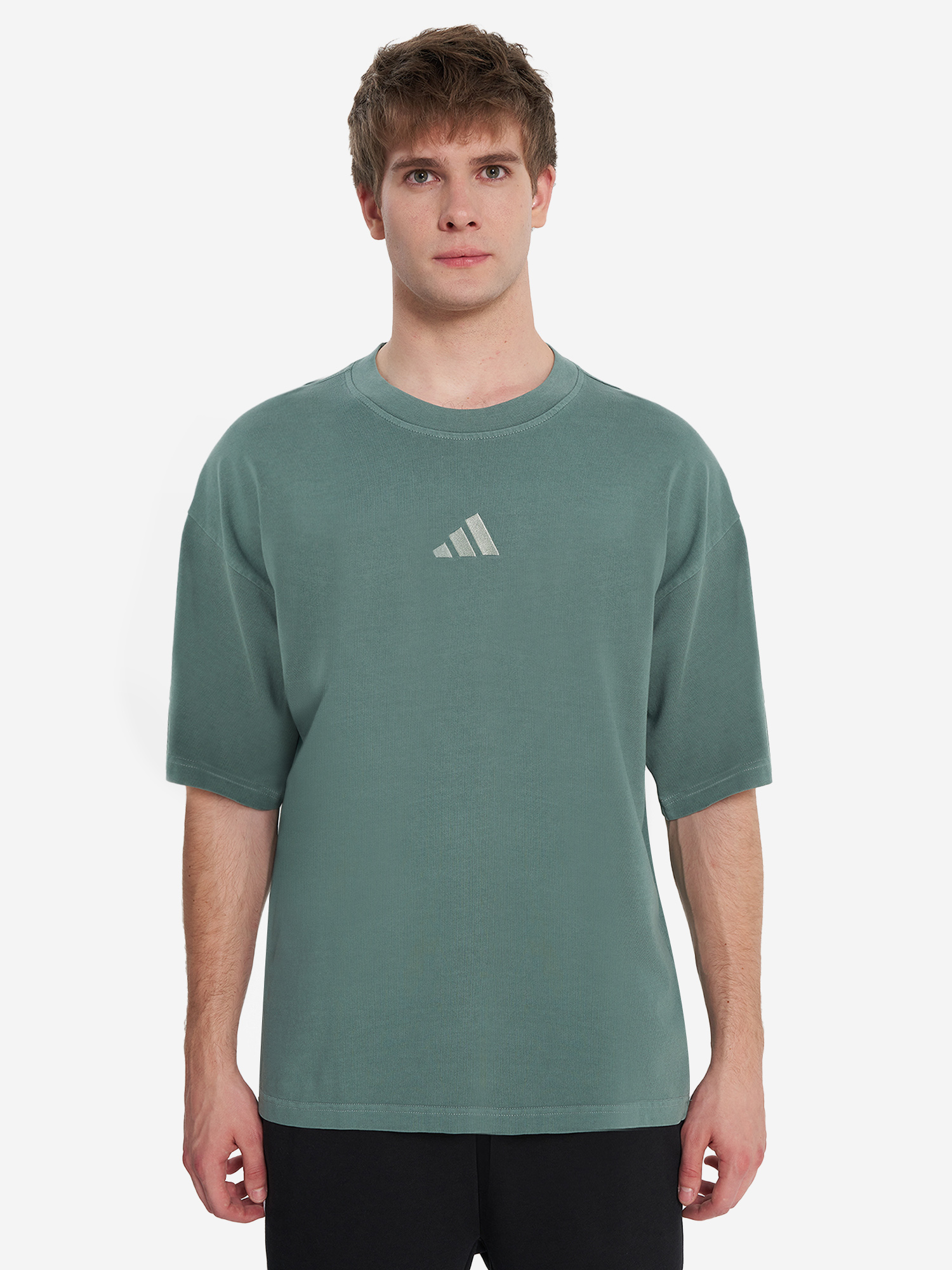 фото Футболка мужская adidas, зеленый