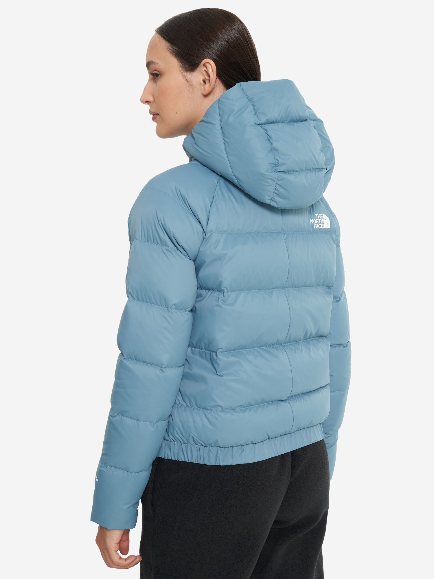 фото Пуховик женский the north face hyalite, голубой