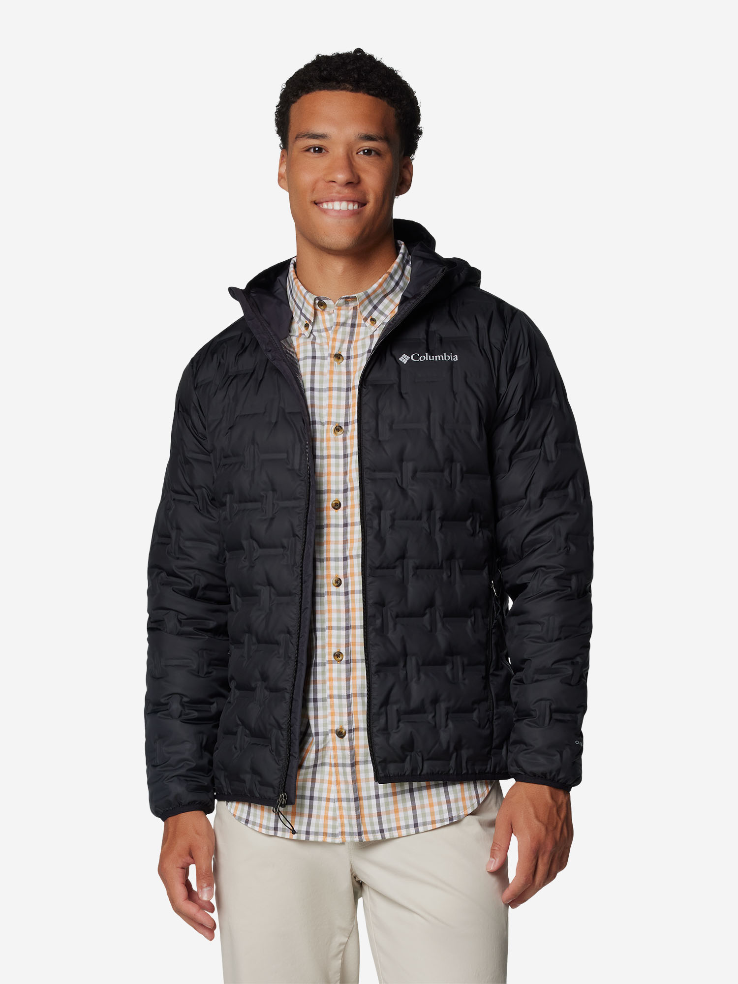 фото Пуховик мужской columbia delta ridge ii down hooded jacket, черный
