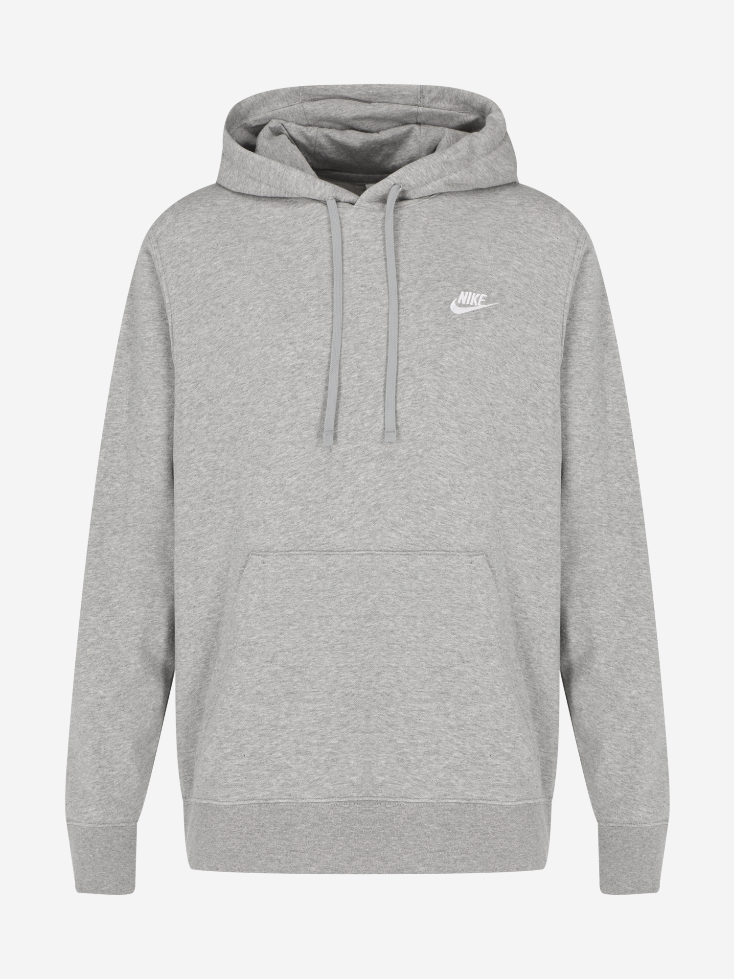 фото Худи мужское nike club hoodie, серый