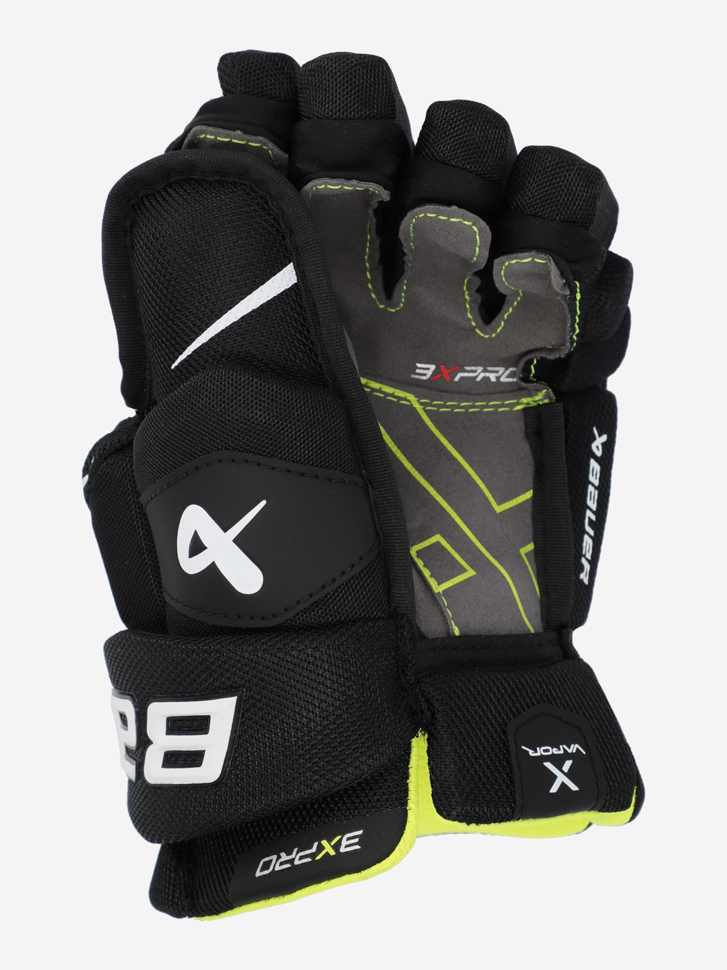фото Перчатки хоккейные детские bauer vapor 3x pro jr, черный