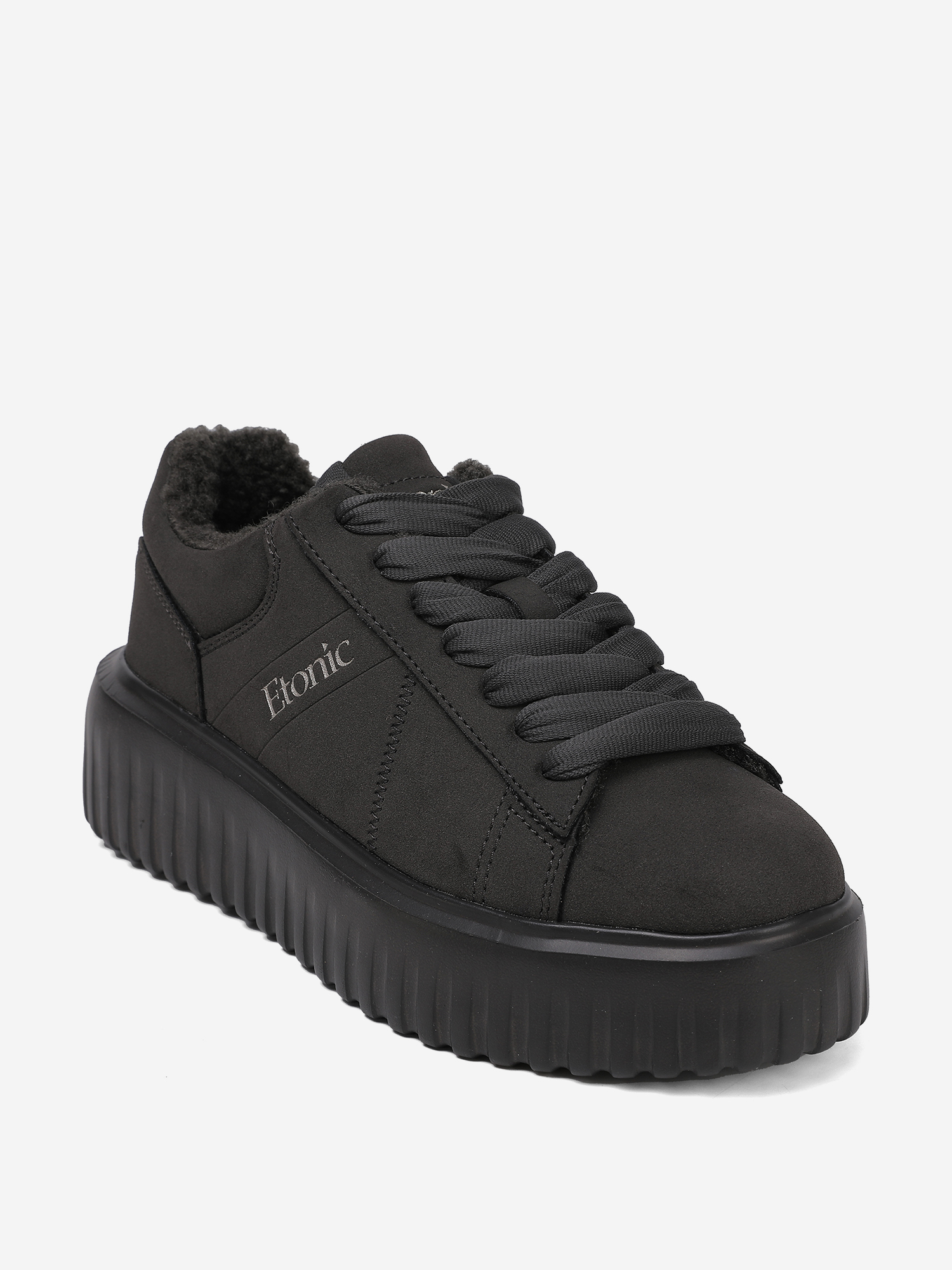фото Кеды женские etonic yancy fur, коричневый
