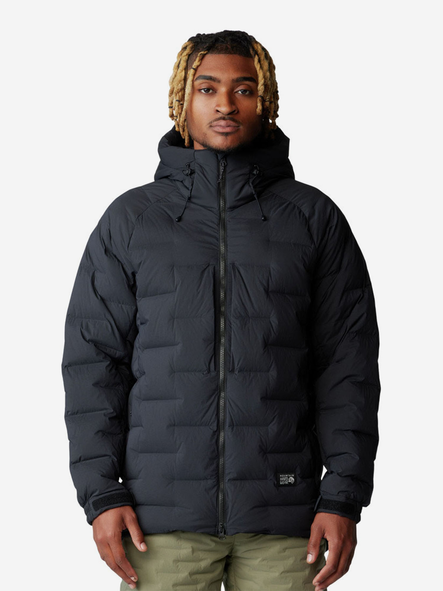 фото Пуховик мужской mountain hardwear stretchdown, черный