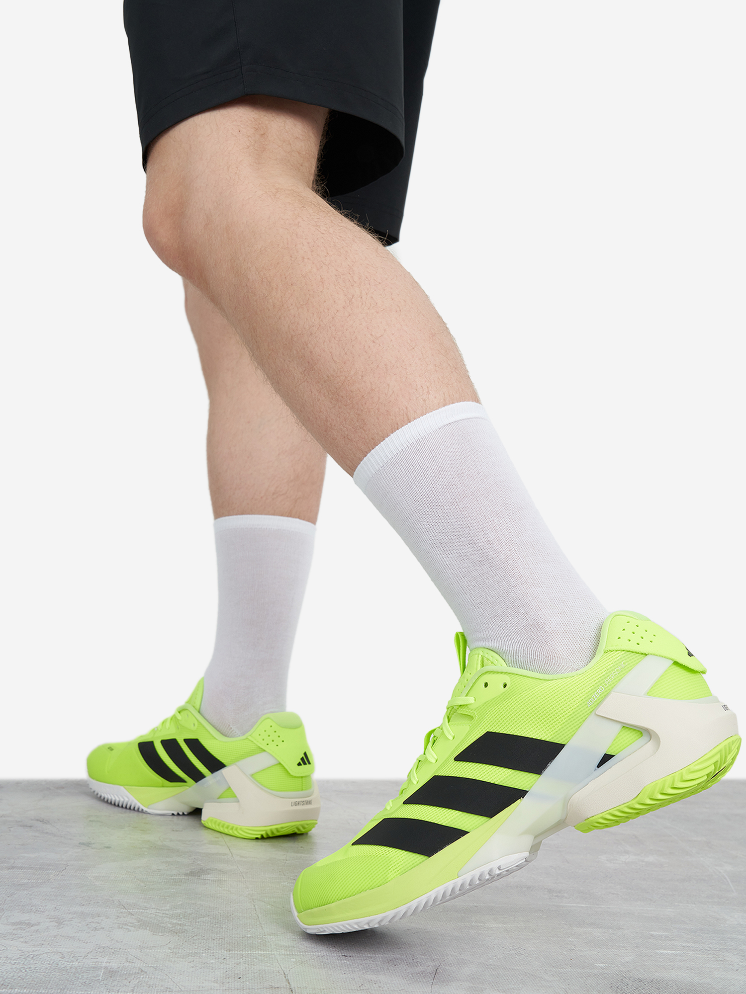 фото Кроссовки мужские adidas adizero ubersonic 5 cl, зеленый