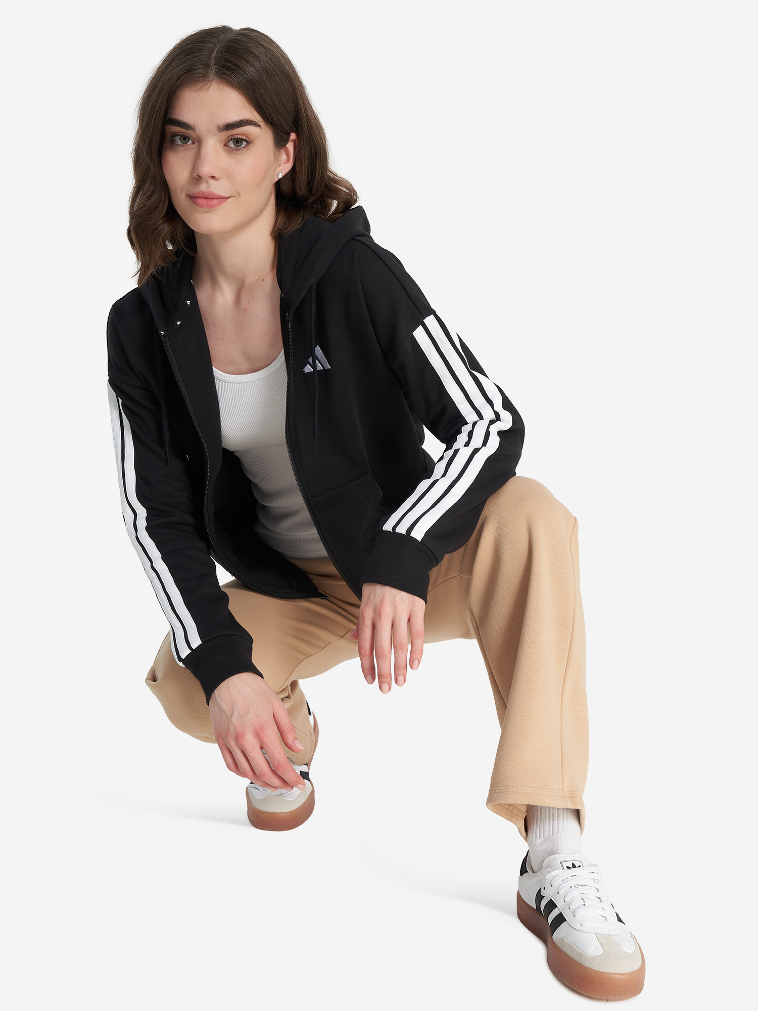 фото Толстовка женская adidas 3 s, черный