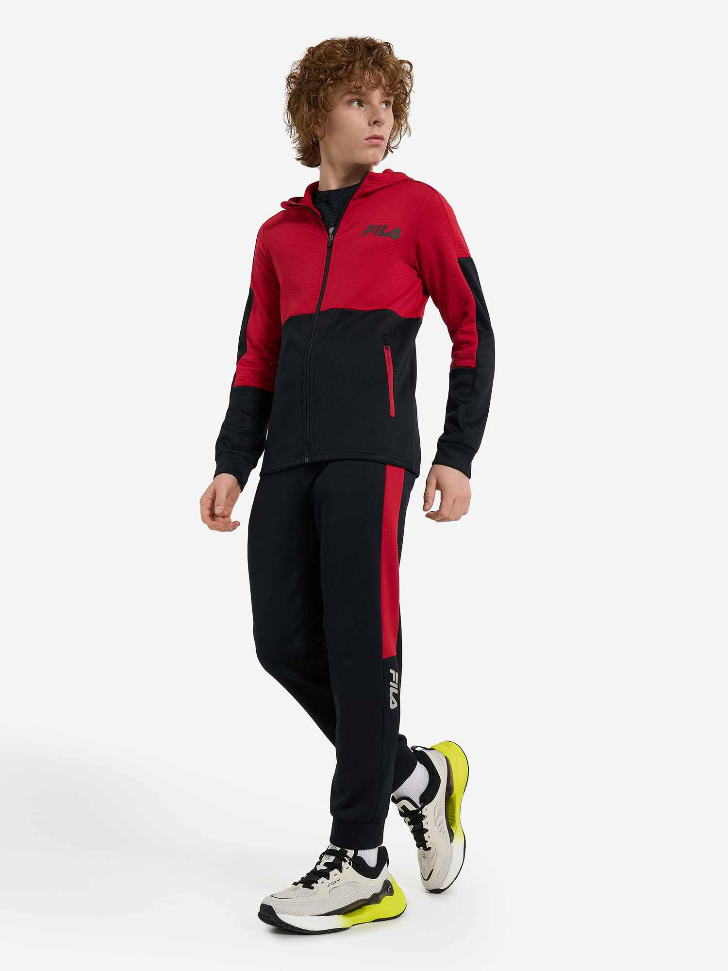 фото Толстовка для мальчиков fila, красный
