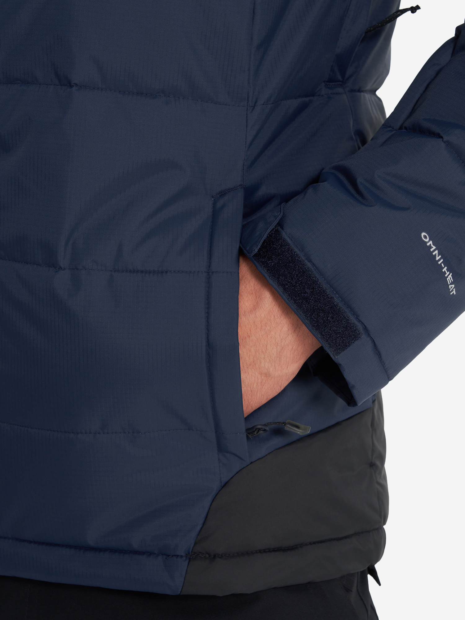 фото Пуховик мужской columbia woolly hollow iii jacket, синий