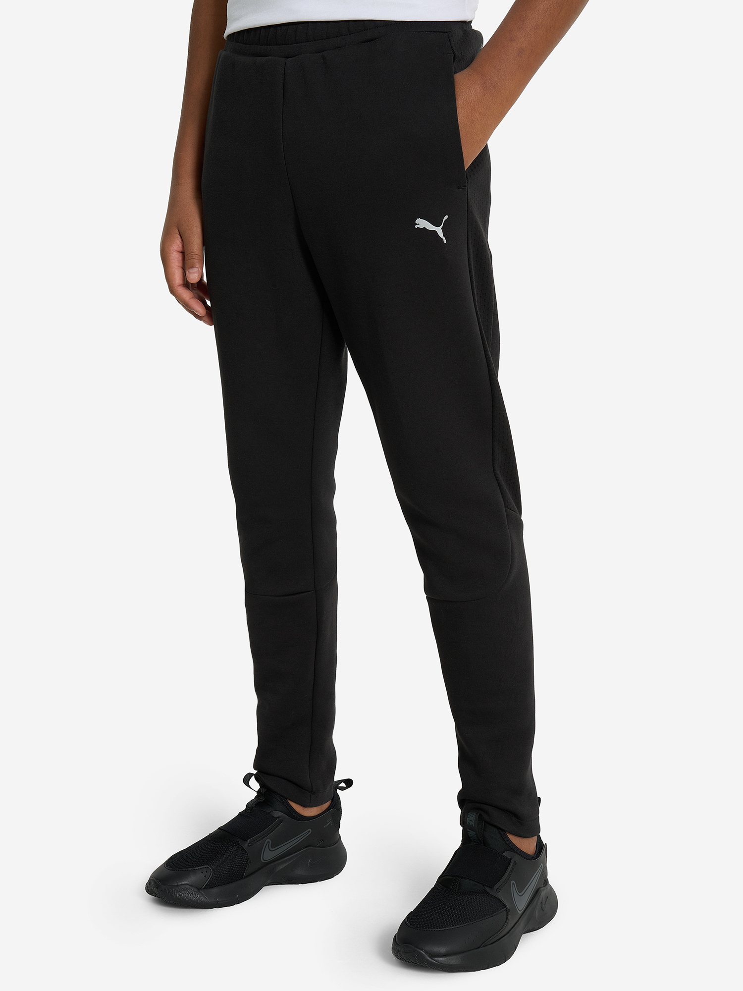 фото Брюки для мальчиков puma evostripe, черный