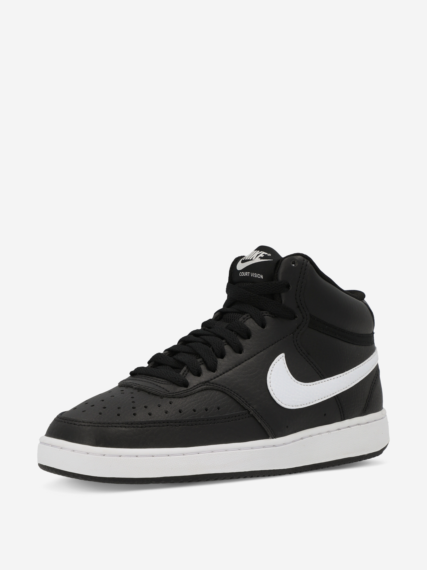 фото Кеды женские nike court vision mid, черный