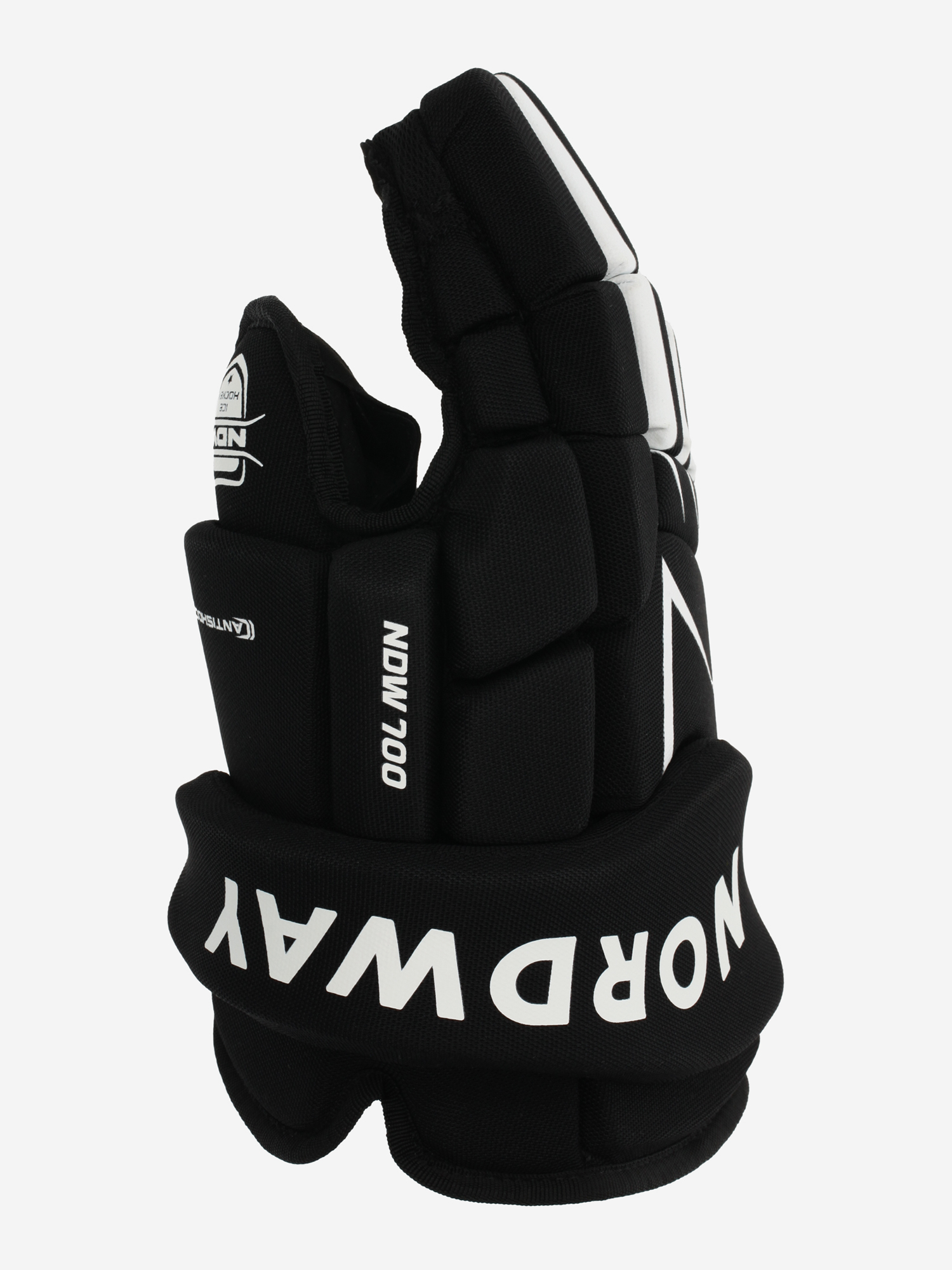 фото Перчатки хоккейные nordway 3.0 ergonomic sr, черный