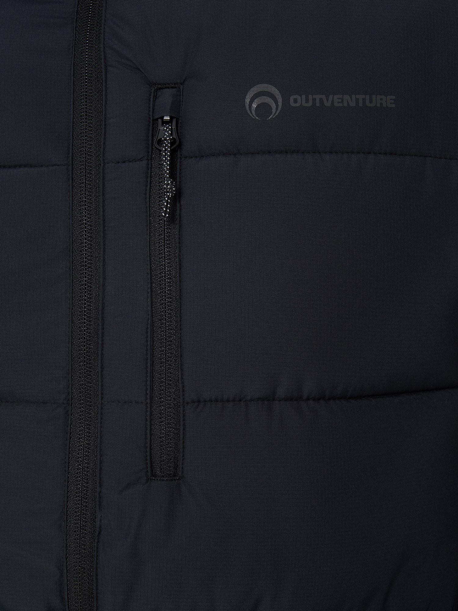 фото Пуховик мужской outventure, черный