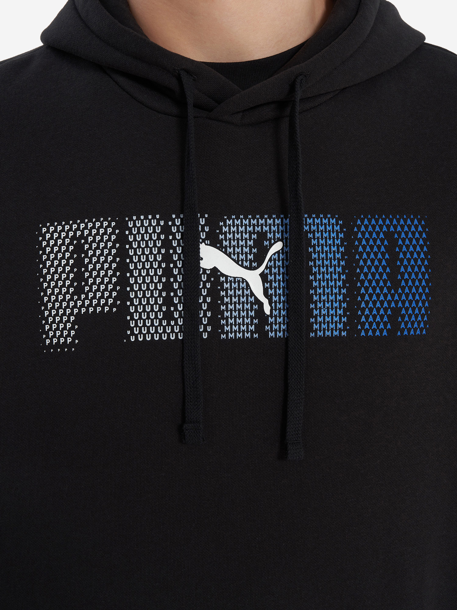 фото Худи мужское puma ess logo lab, черный