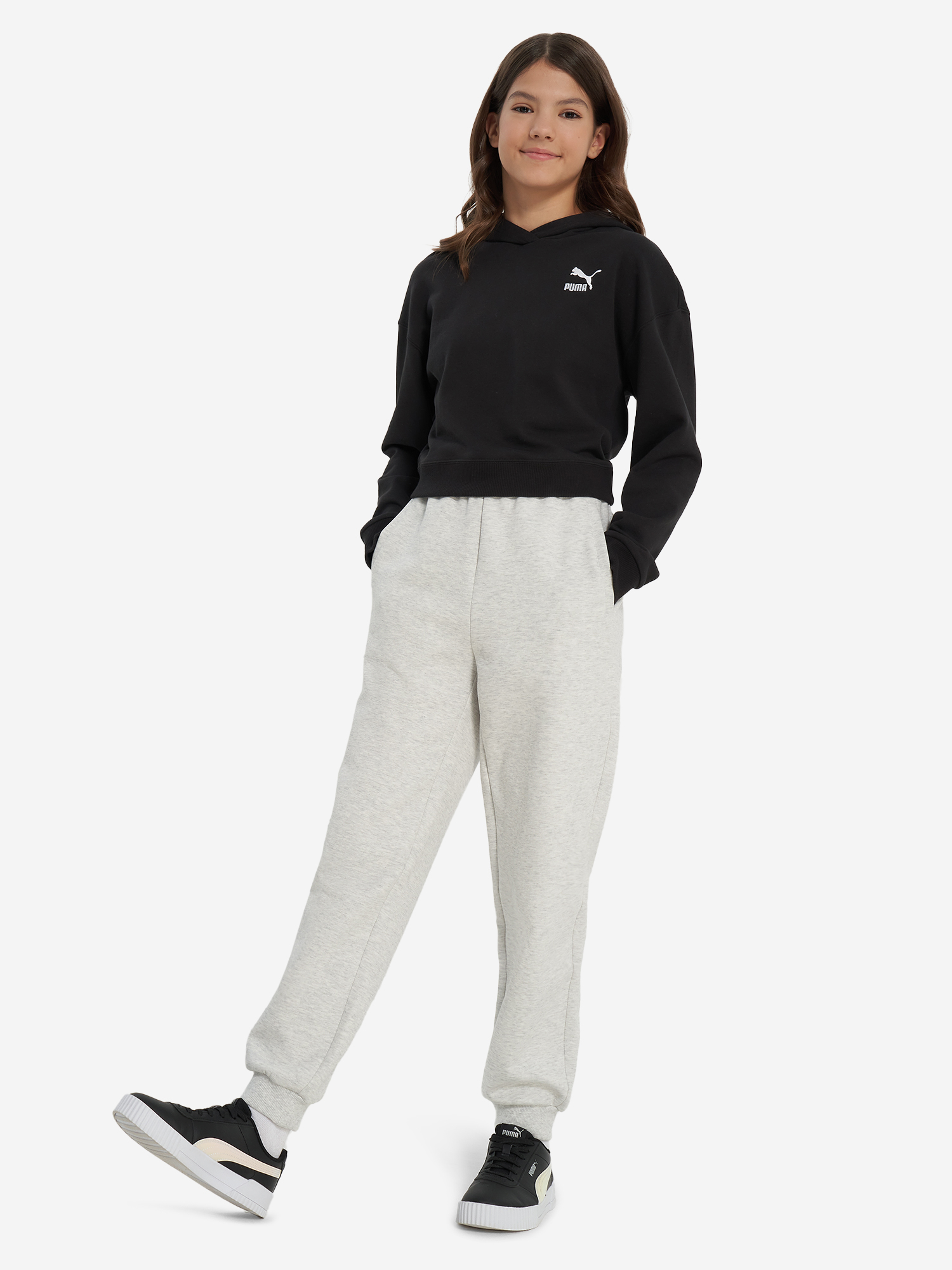 фото Худи для девочек puma better classic, черный