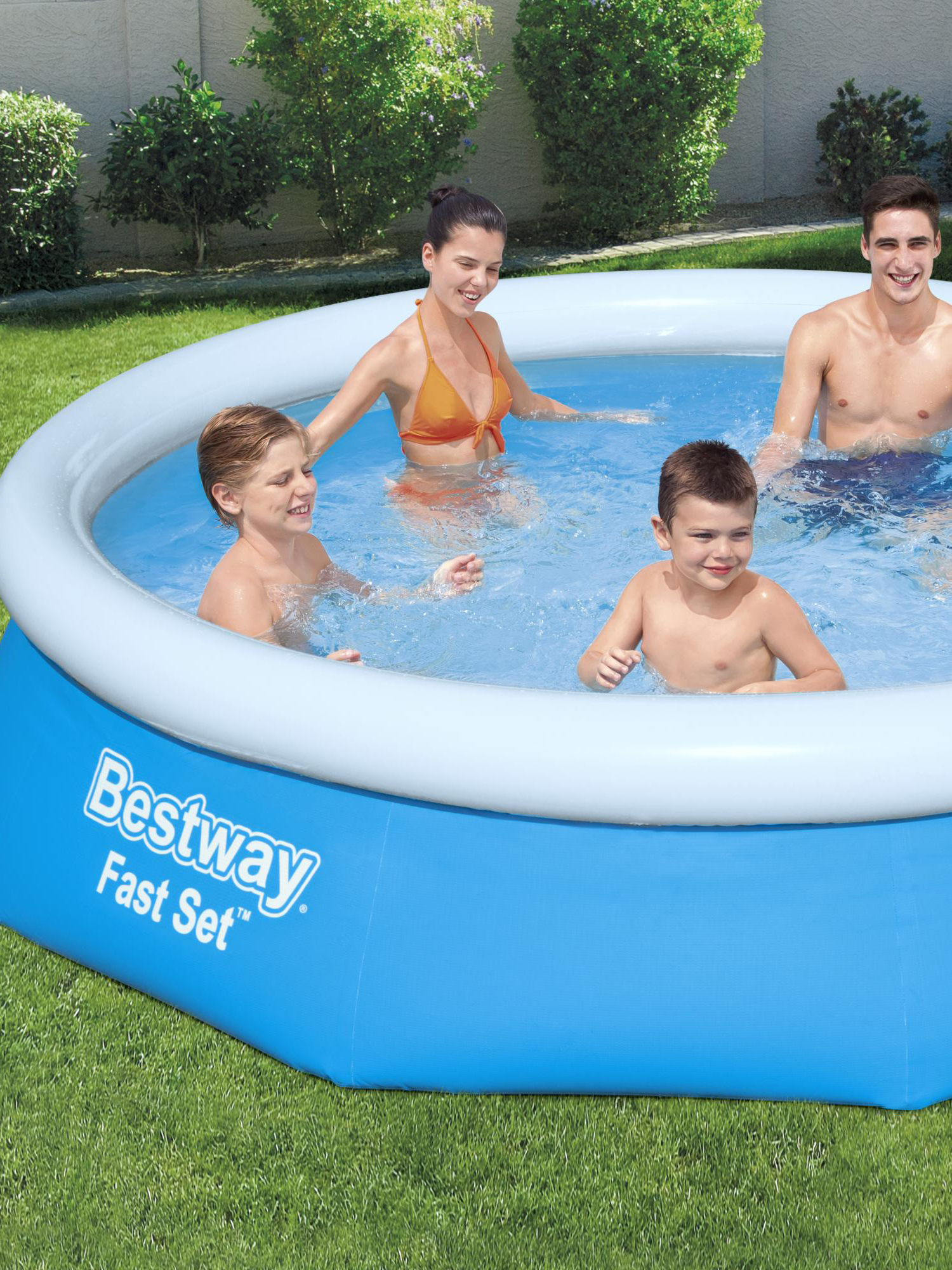 фото Бассейн надувной bestway 305 х 76 см, 3800 л, синий