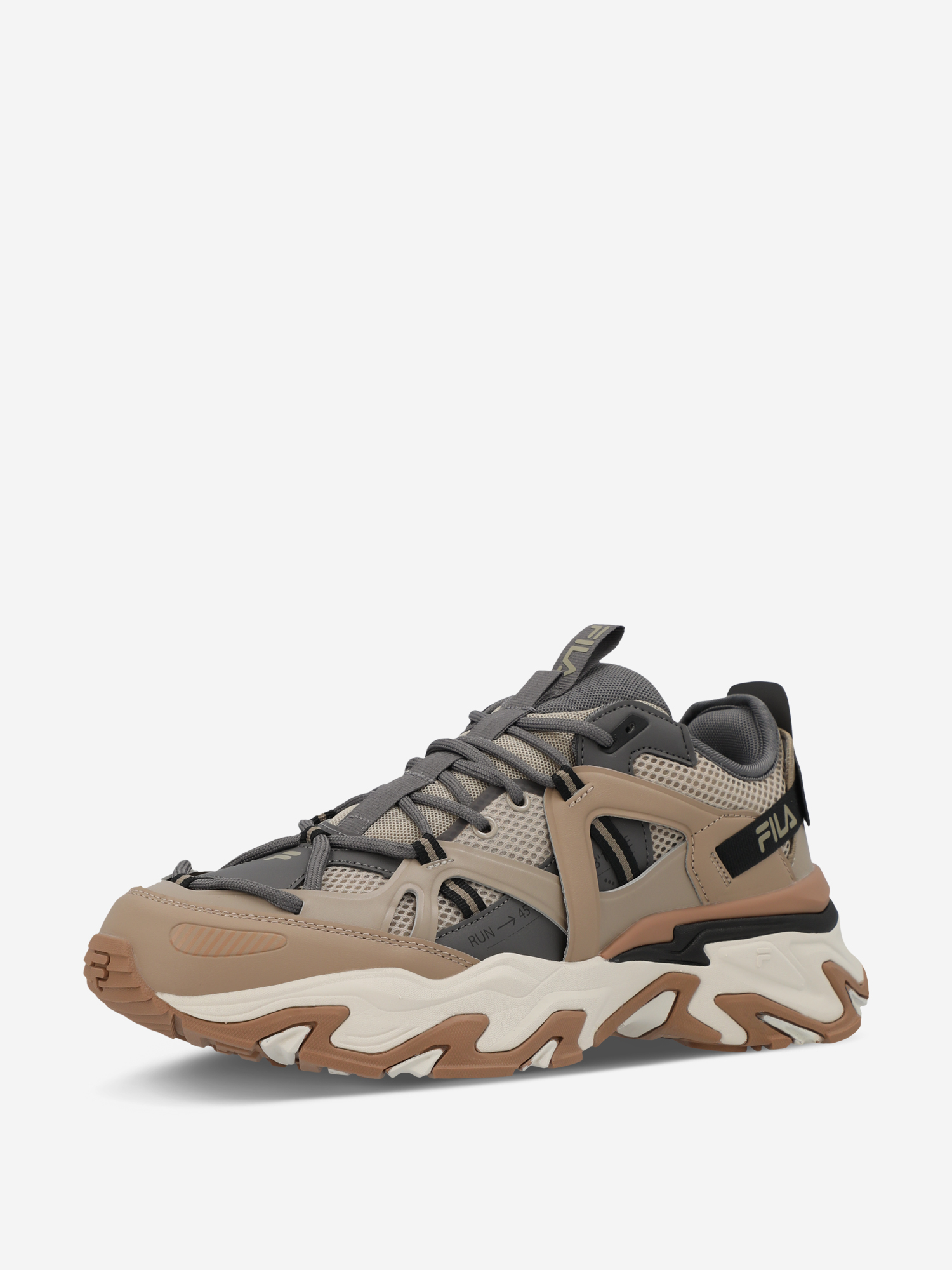 фото Кроссовки мужские fila trace low m, бежевый