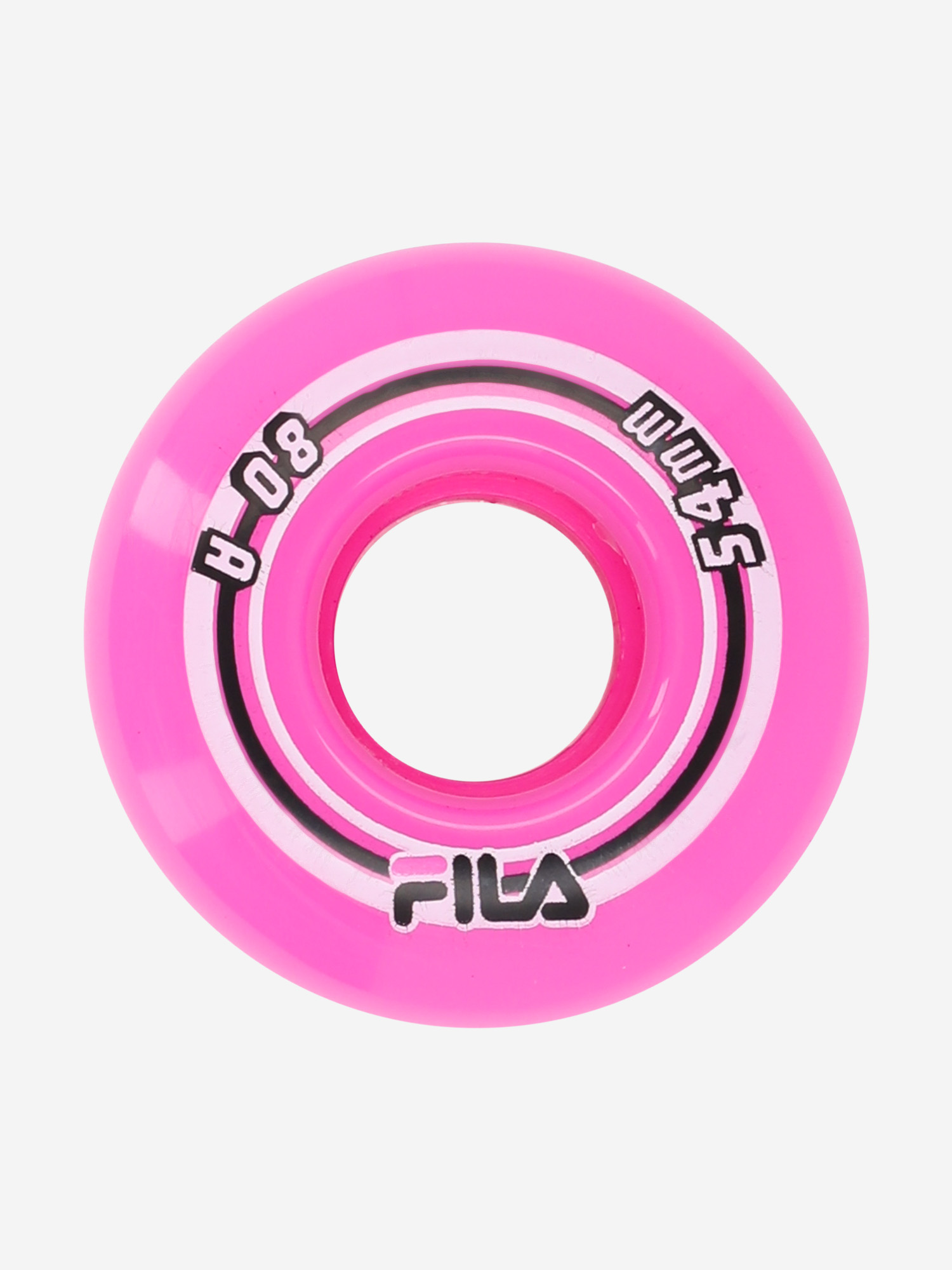 фото Набор колес для роликов fila quad wheel 54 мм, 80 a 4 шт, розовый