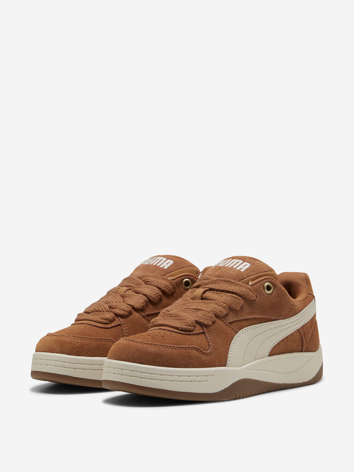 фото Кеды женские puma park luna sd, коричневый