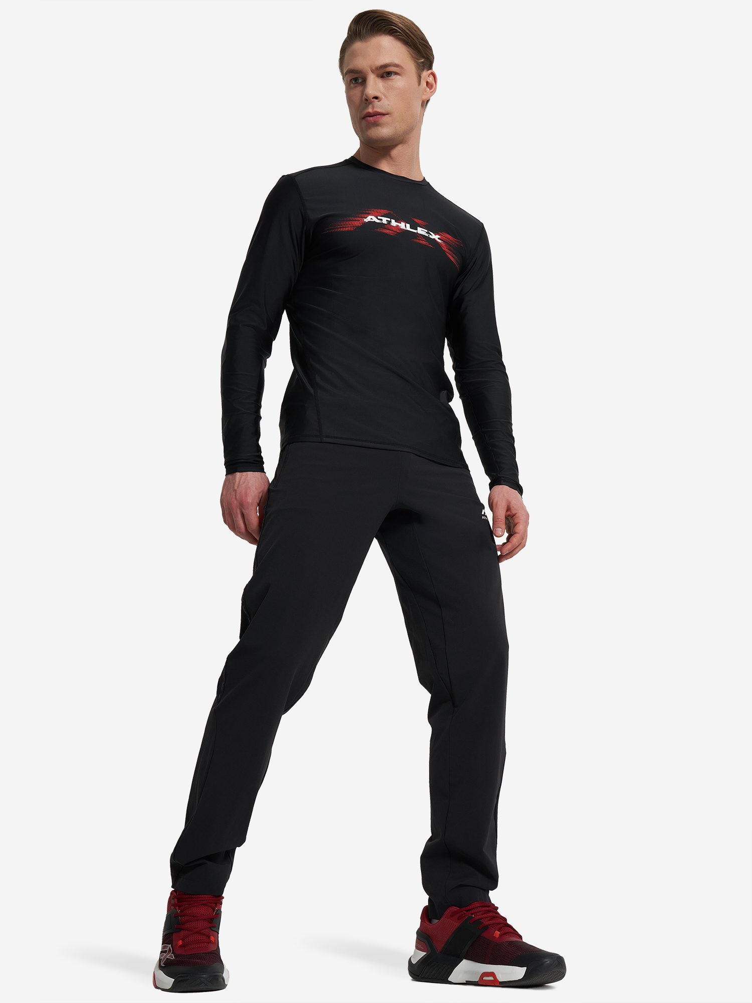 фото Лонгслив мужской athlex, черный