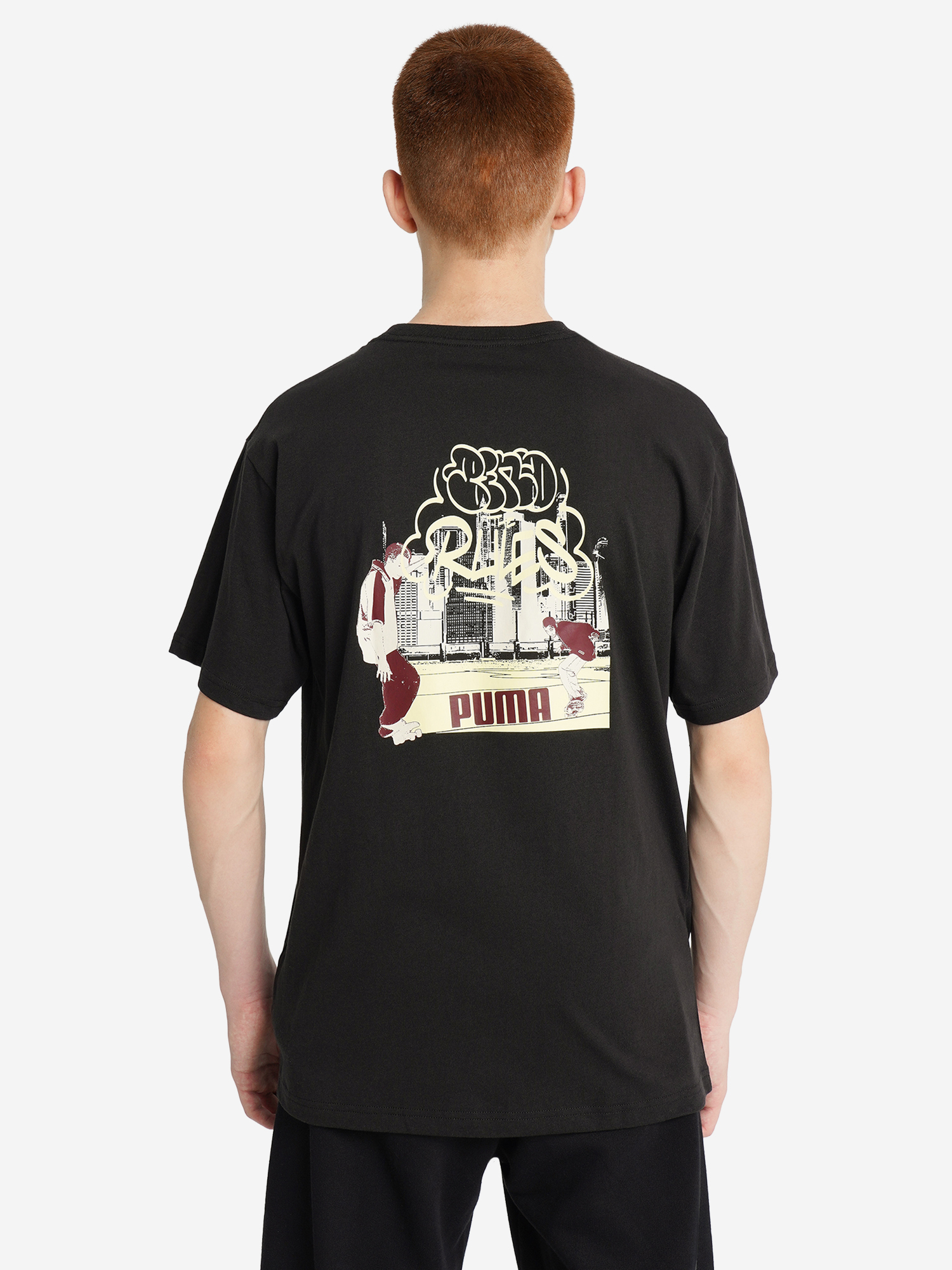 фото Футболка для мальчиков puma mid90 s graphic, черный