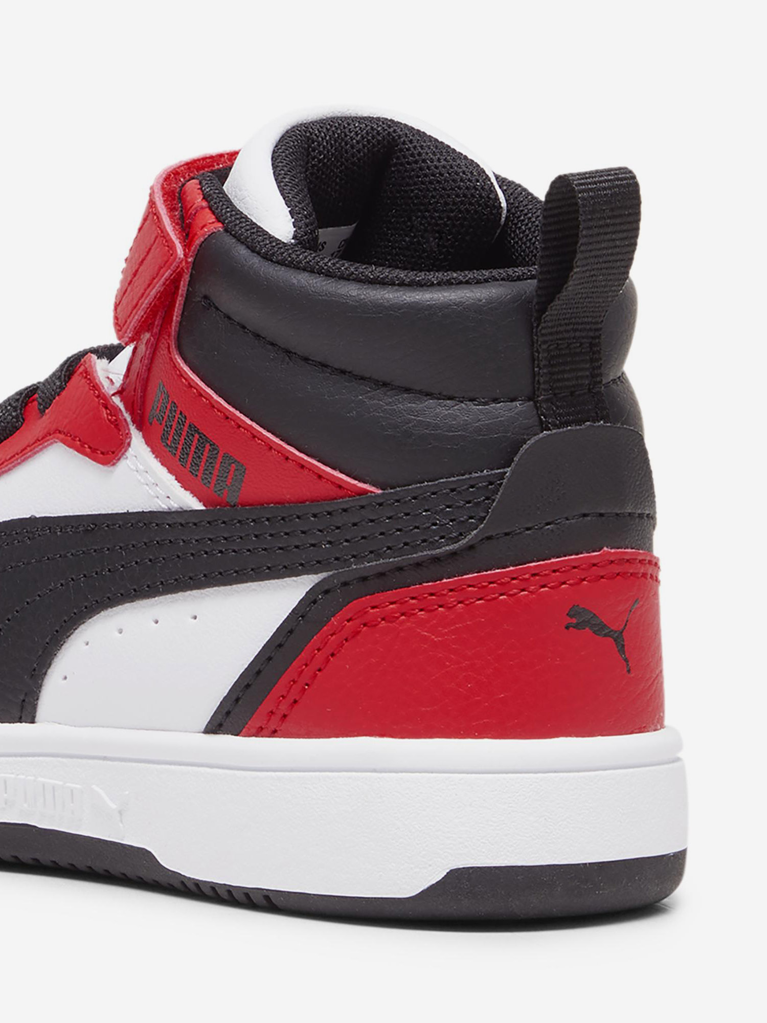 фото Кеды детские puma rebound v6 mid ac+ ps, красный