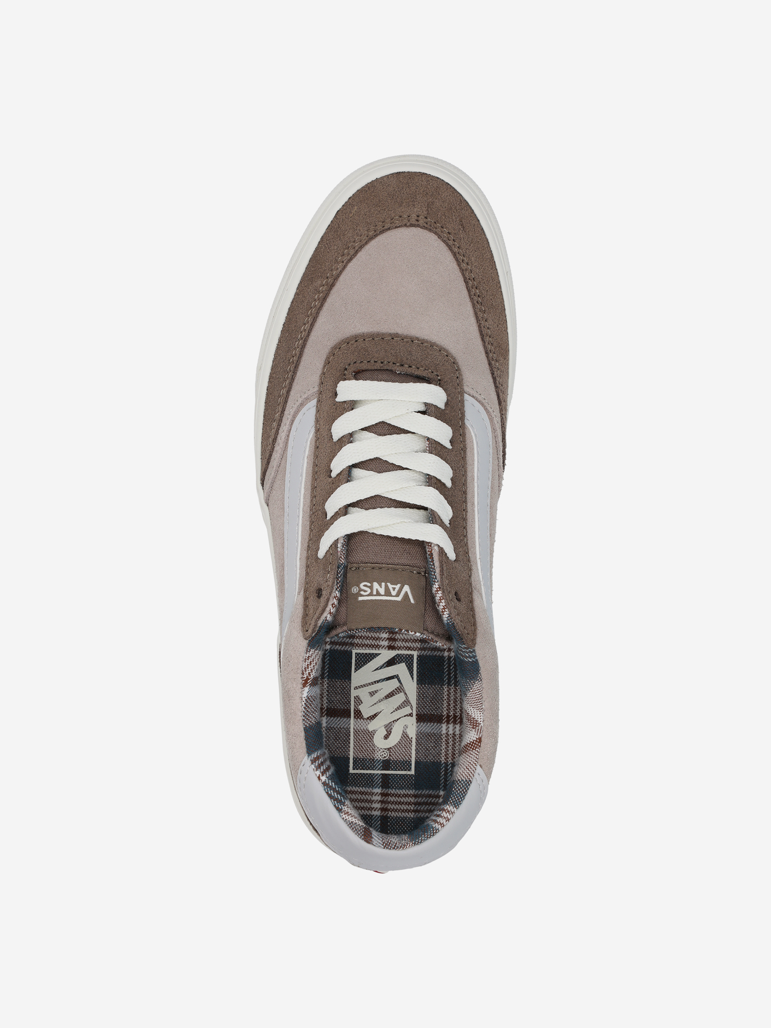 фото Кеды женские vans brooklyn ls, коричневый