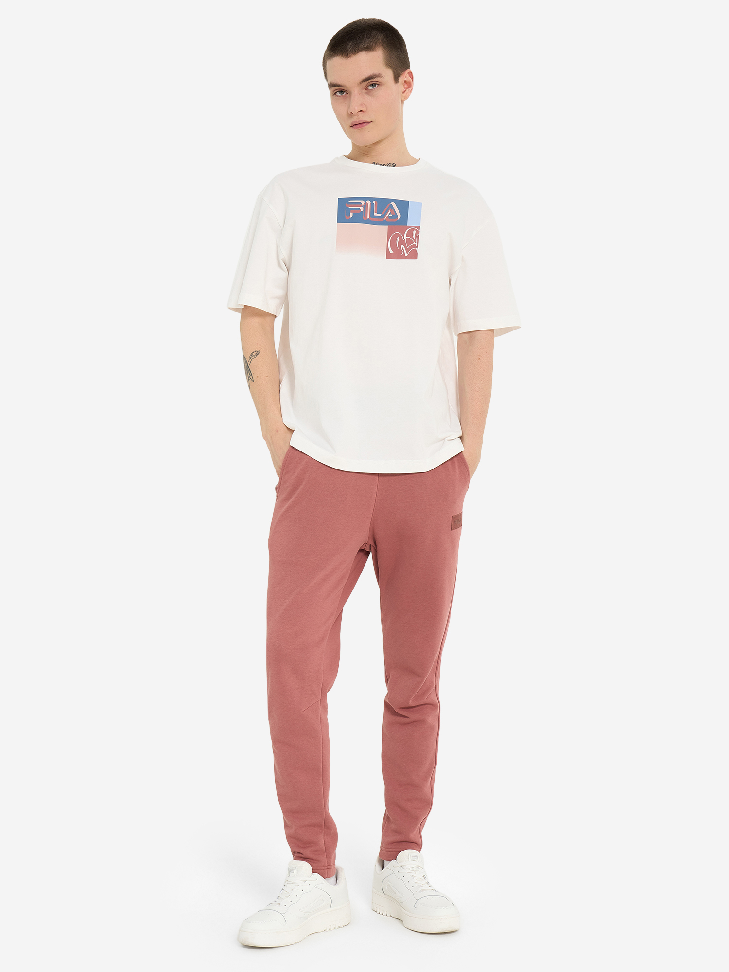 фото Футболка мужская fila, бежевый