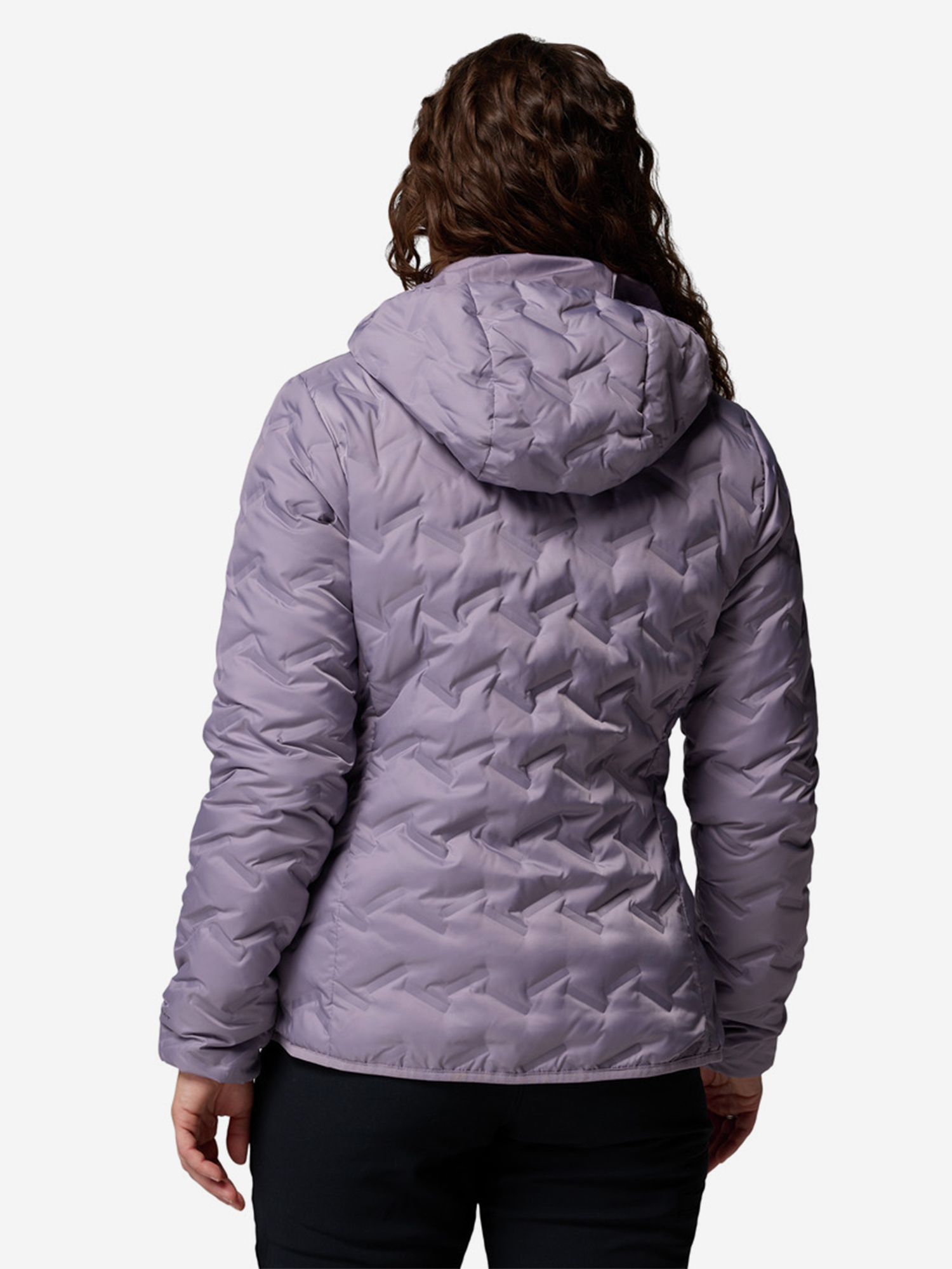 фото Пуховик женский columbia delta ridge ii down hooded jacket, розовый