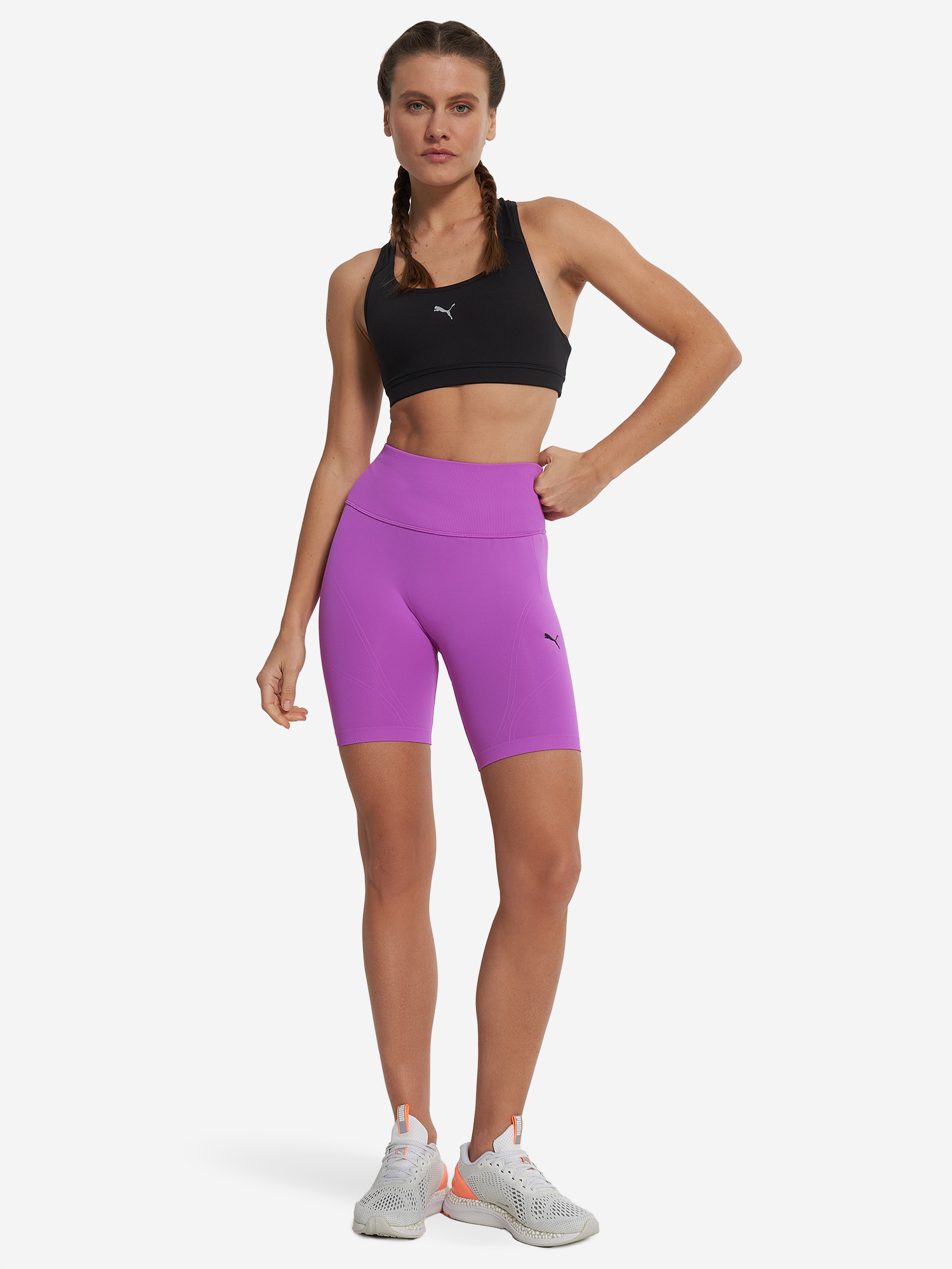 фото Топ бра спортивный puma 4 keeps run, черный