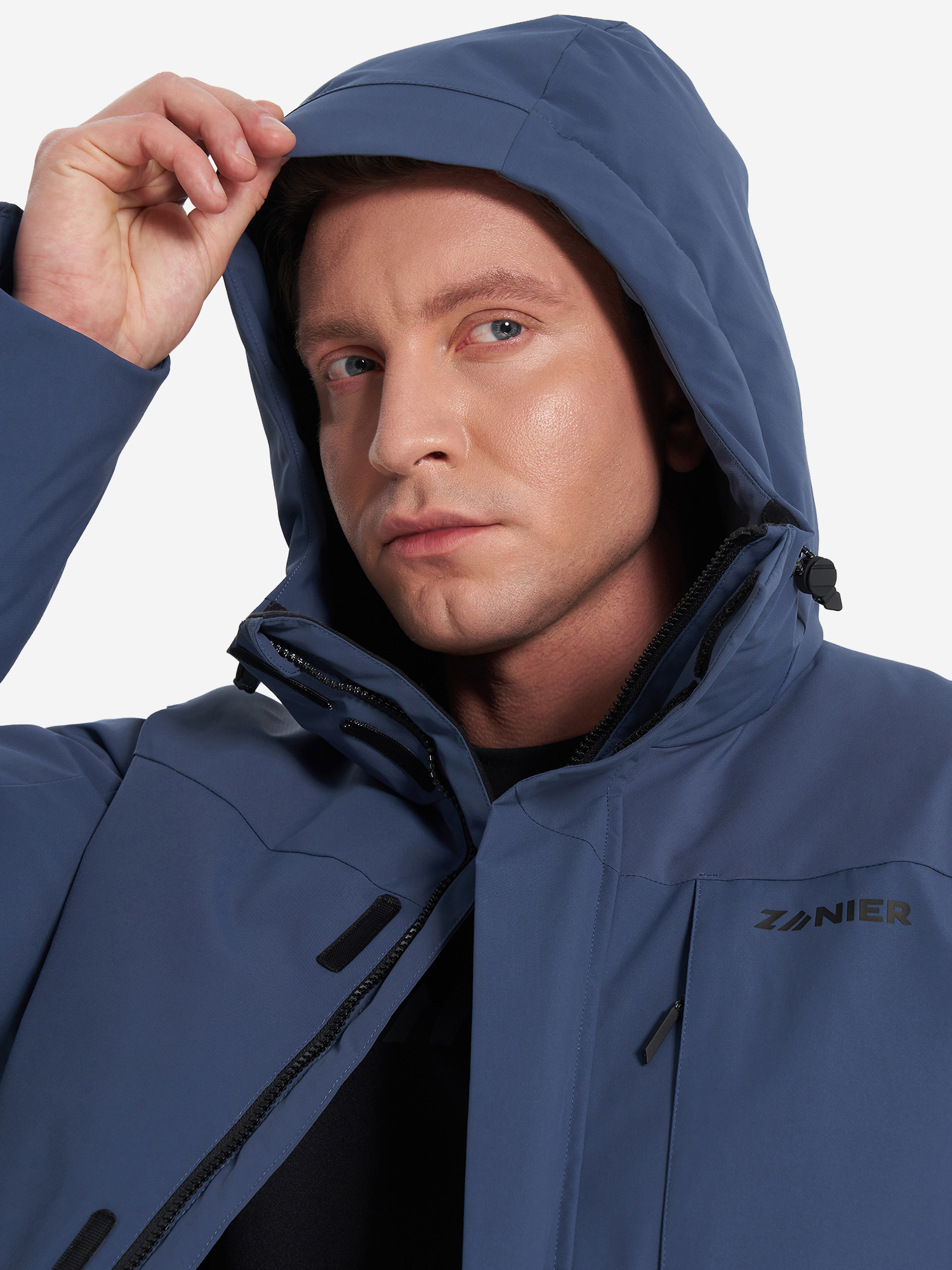 фото Пуховик мужской zanier, синий