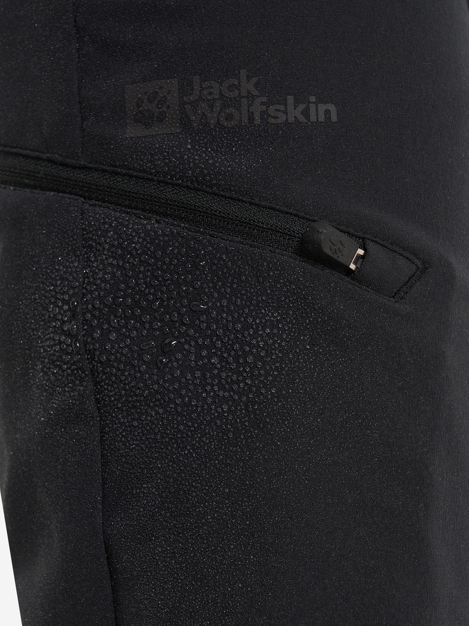 фото Брюки женские jack wolfskin geigelstein, черный