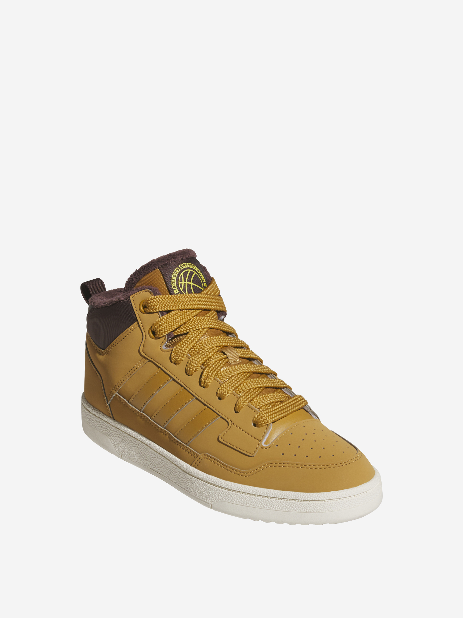 фото Кеды мужские adidas rapid court mid winterized, бежевый
