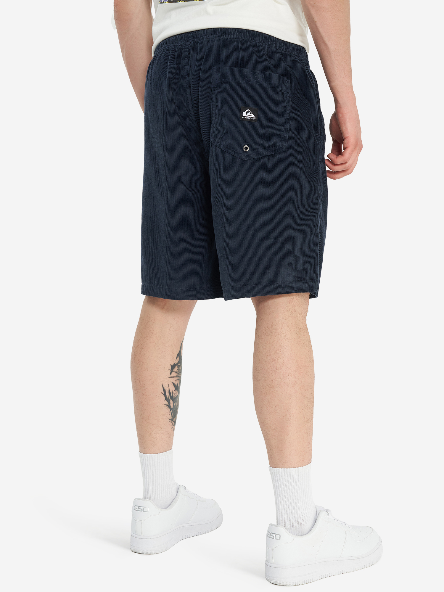 фото Шорты мужские quiksilver taxer cord, синий