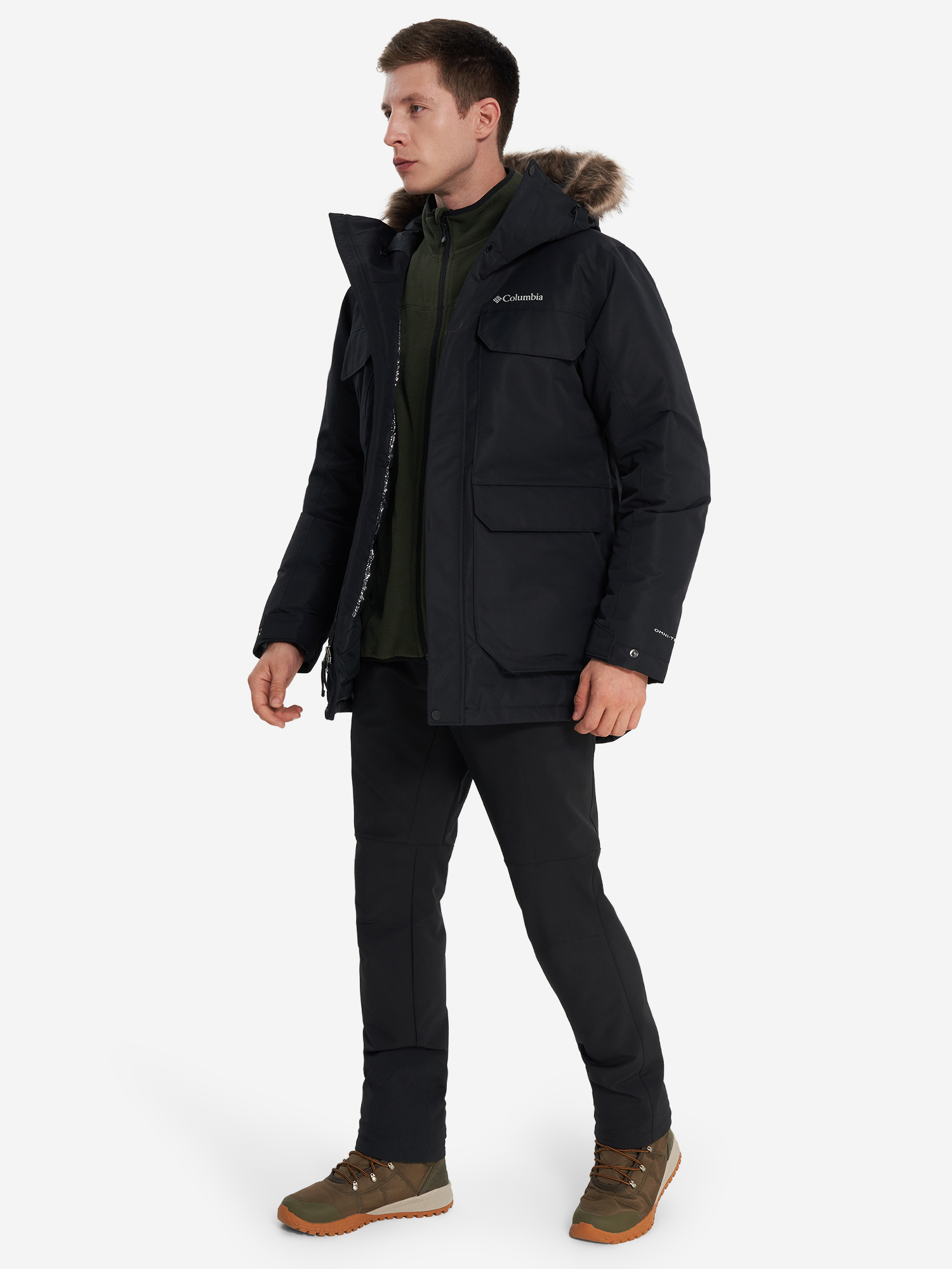 фото Парка мужская columbia south canyon iii long parka, черный