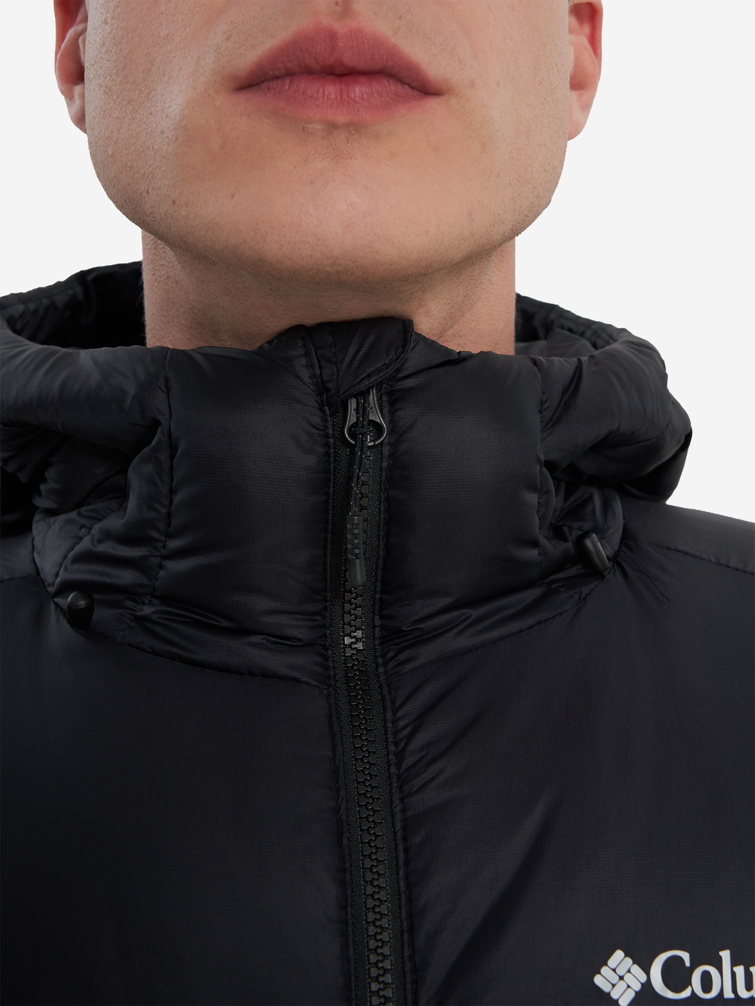 фото Пуховик мужской columbia cloudview down hooded jacket, черный