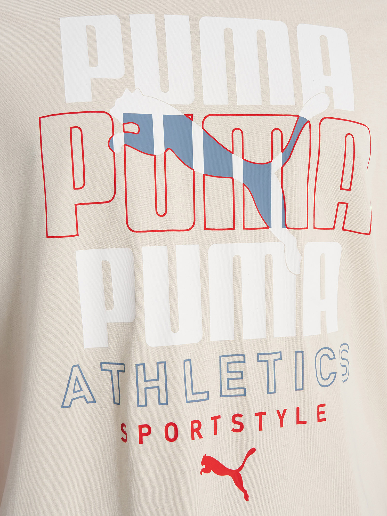 фото Футболка мужская puma graphic, бежевый
