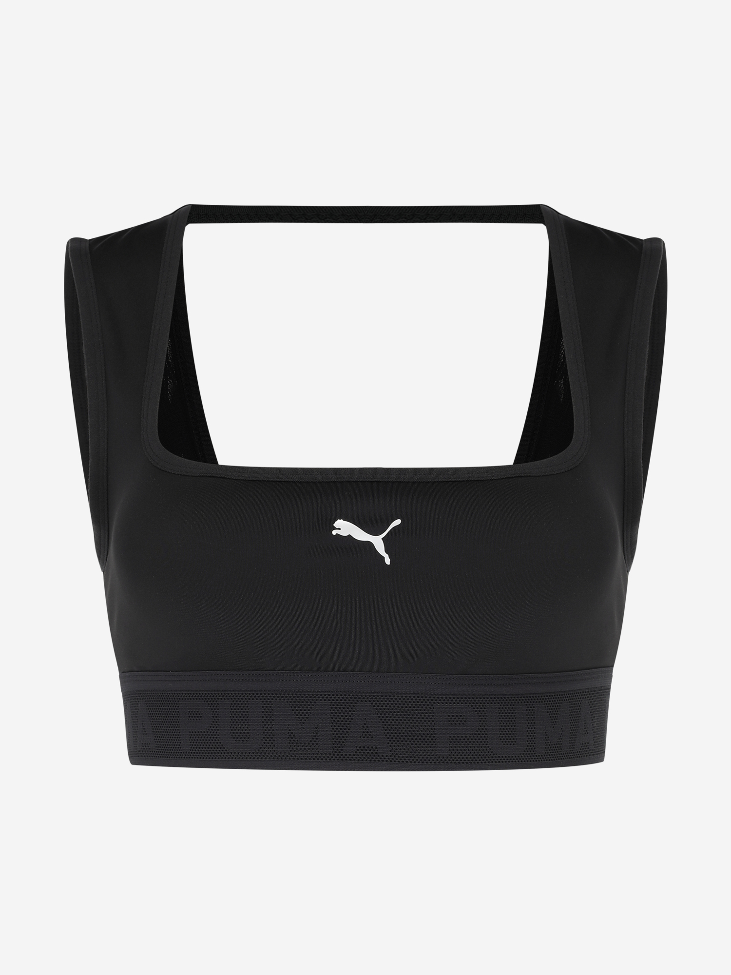фото Топ бра спортивный puma move lace bra, черный