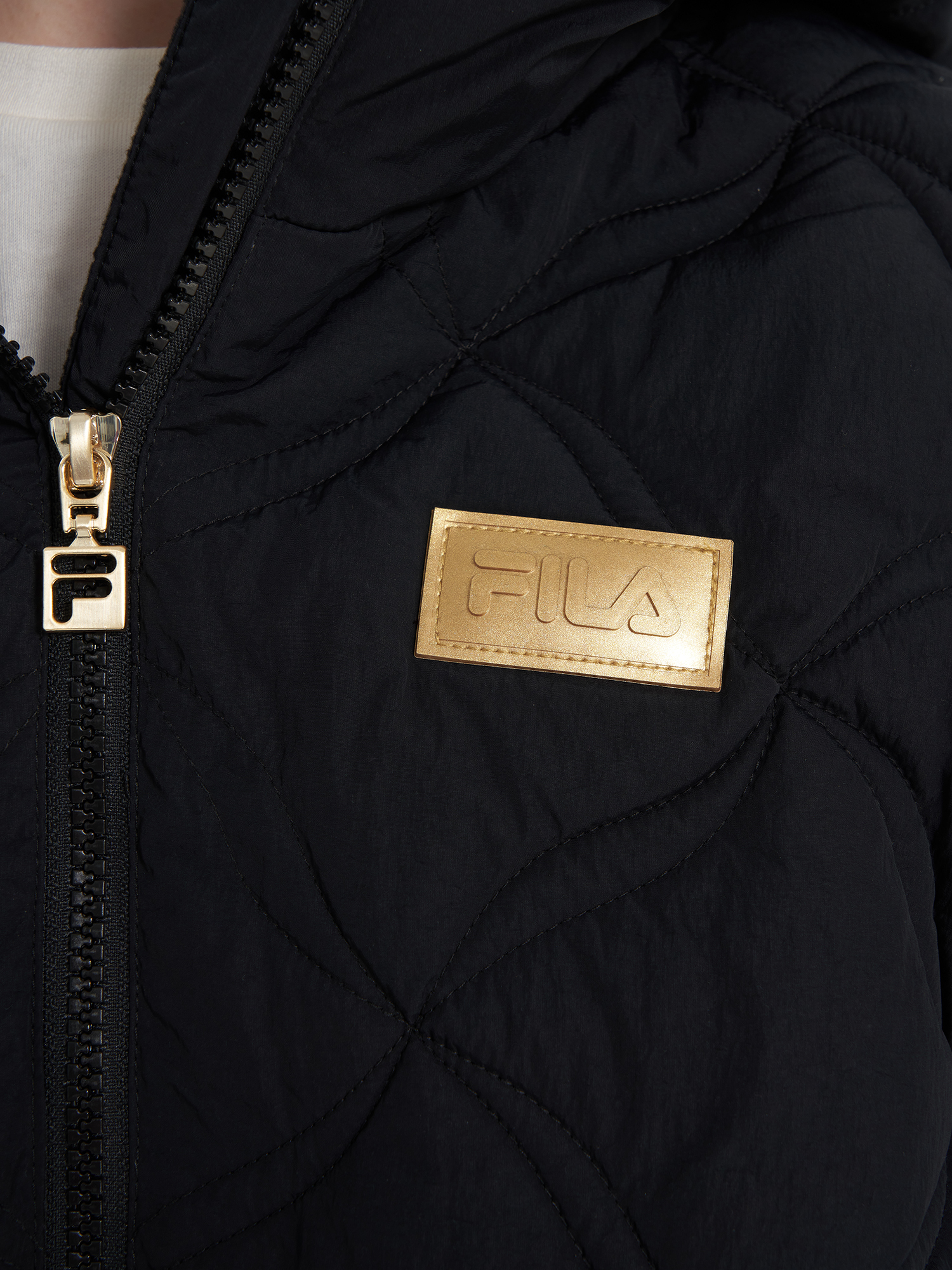 фото Пуховик женский fila, черный