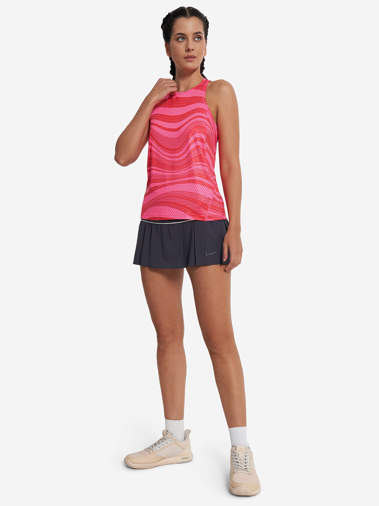 фото Майка женская adidas club graph tank, розовый
