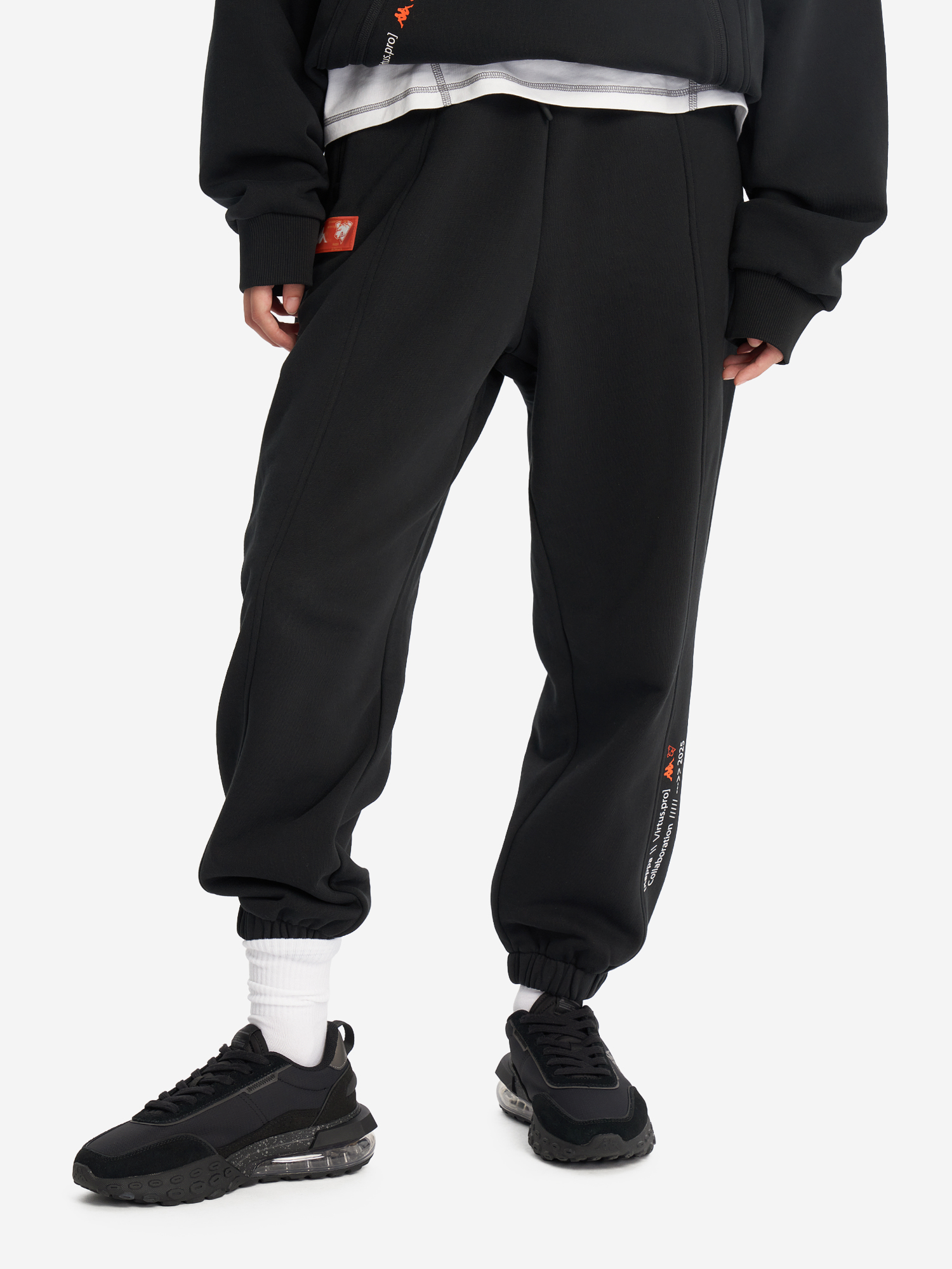 фото Брюки kappa x virtus.pro, черный