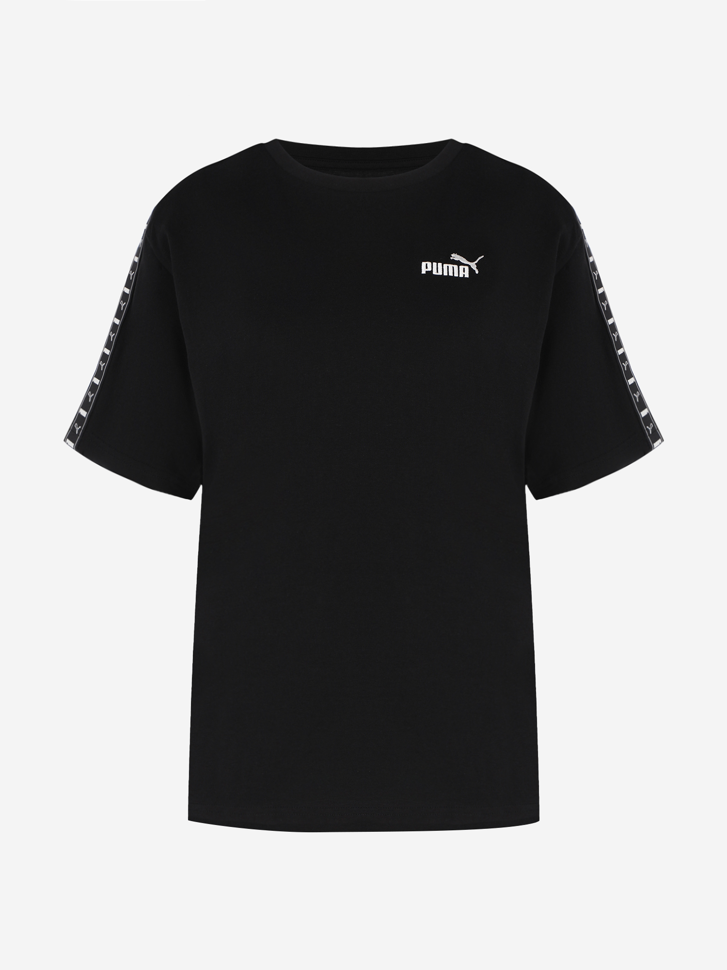 фото Футболка женская puma ess tape relaxed, черный