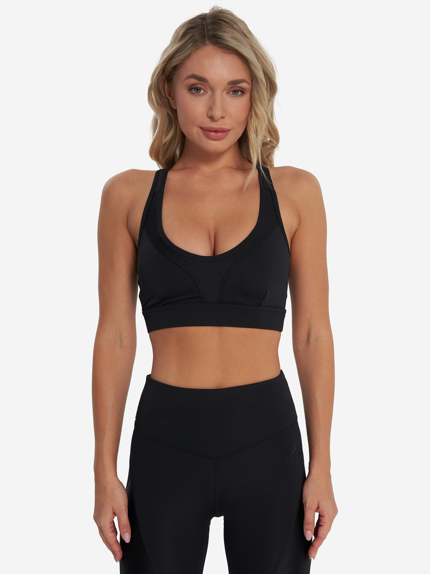фото Топ бра спортивный demix activemove dance mesh bra, черный