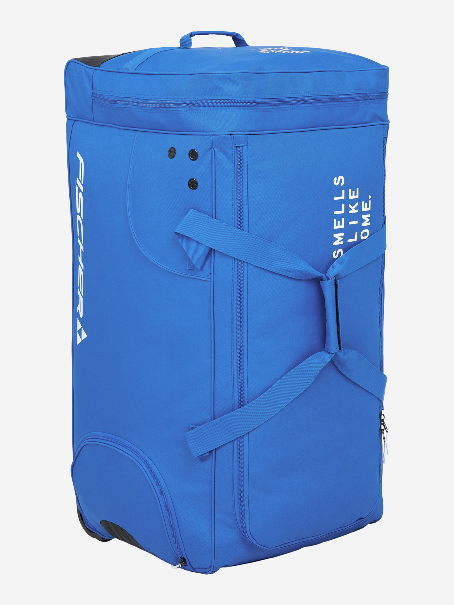 фото Баул хоккейный с колесами fischer player bag 40", синий