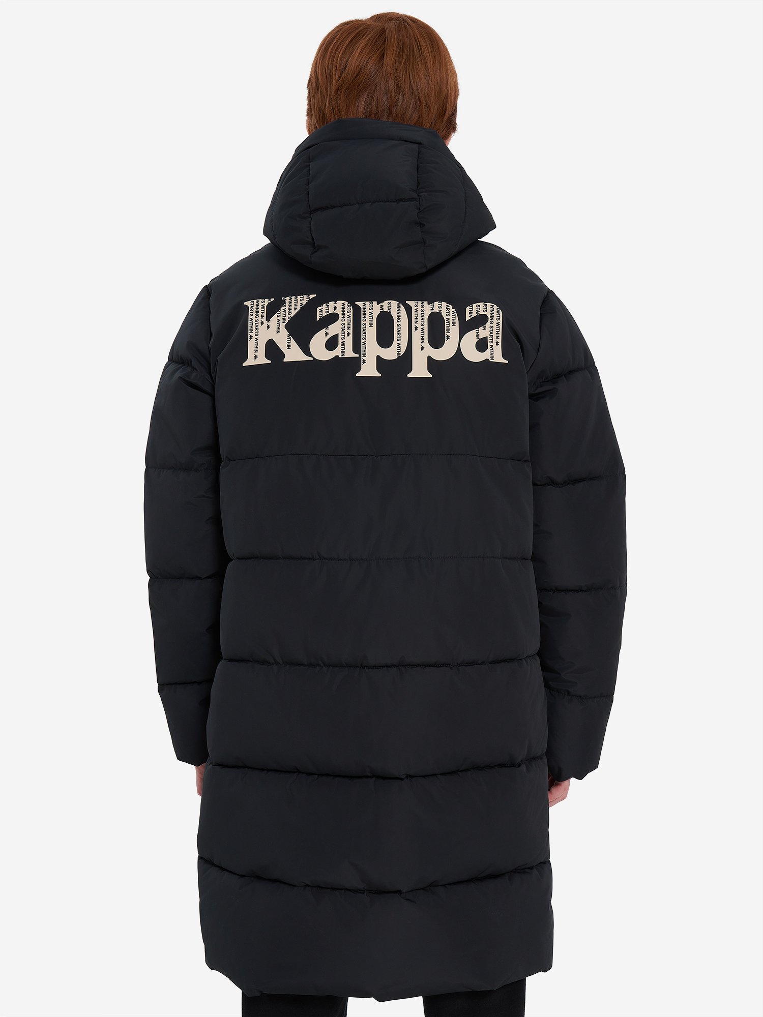 фото Пуховик для мальчиков kappa, черный