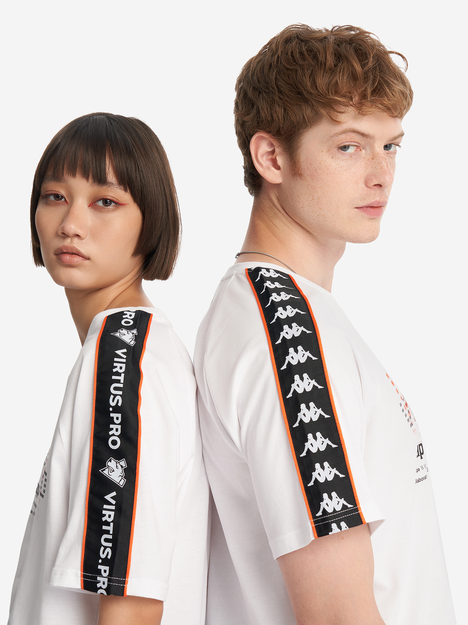 фото Футболка kappa x virtus.pro, белый