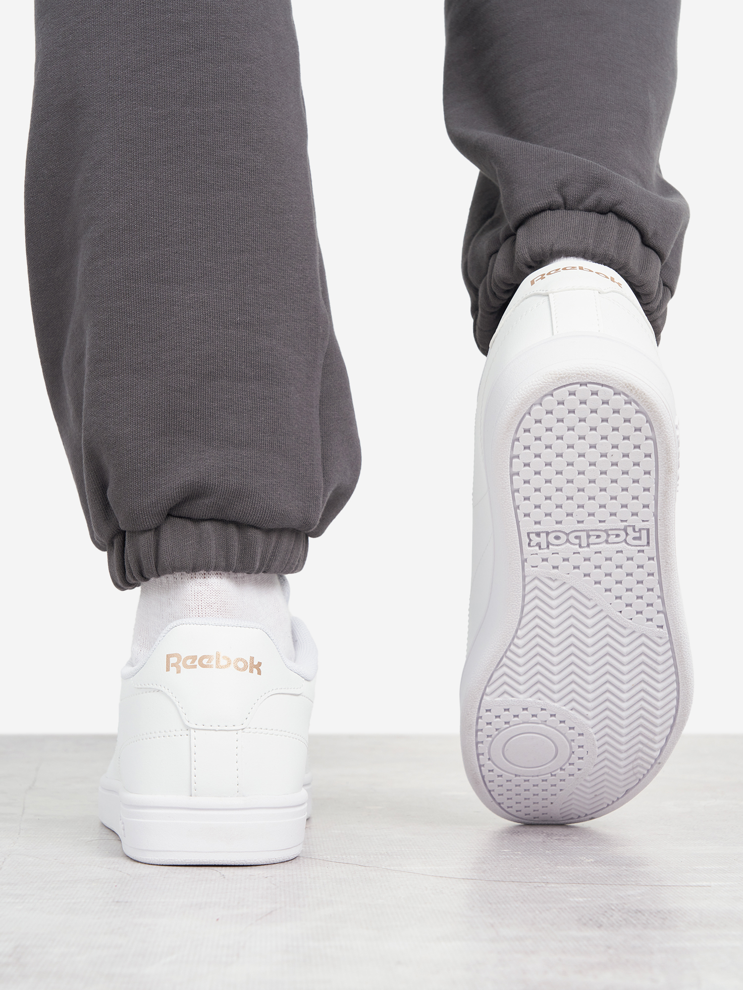 фото Кеды женские reebok court clean, белый