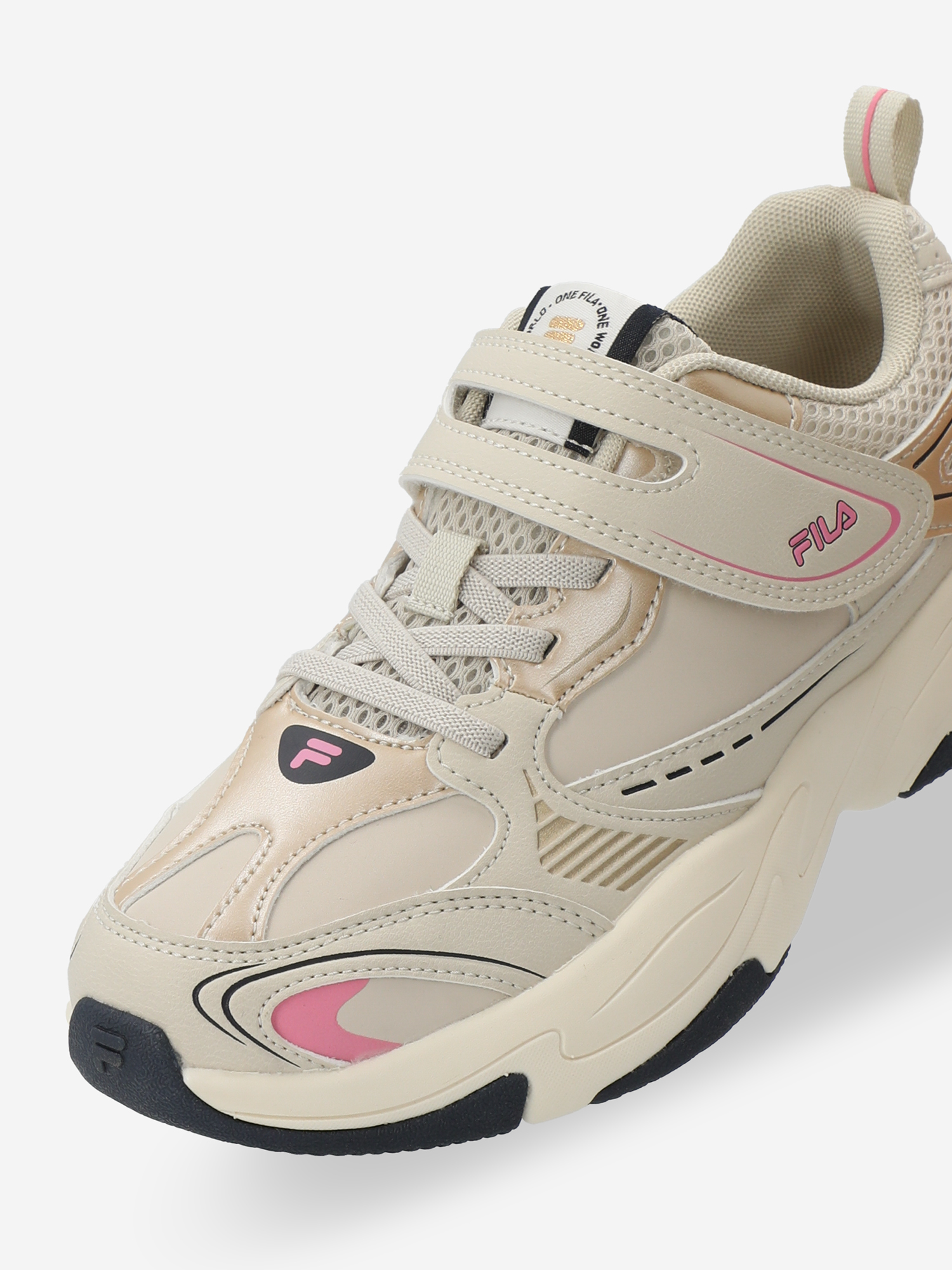 фото Кроссовки для девочек fila shein v pu, бежевый