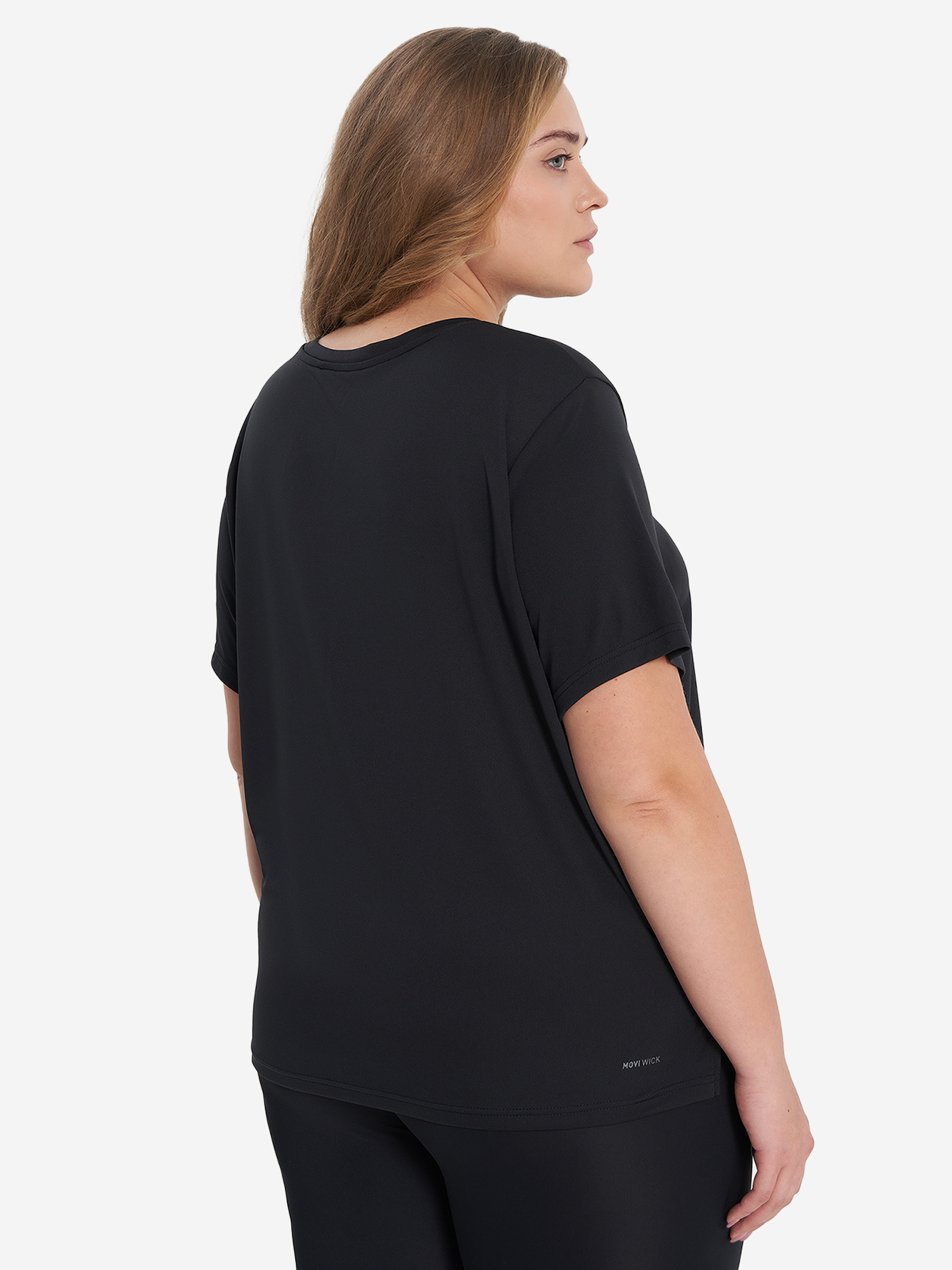 фото Футболка женская demix, plus size, черный