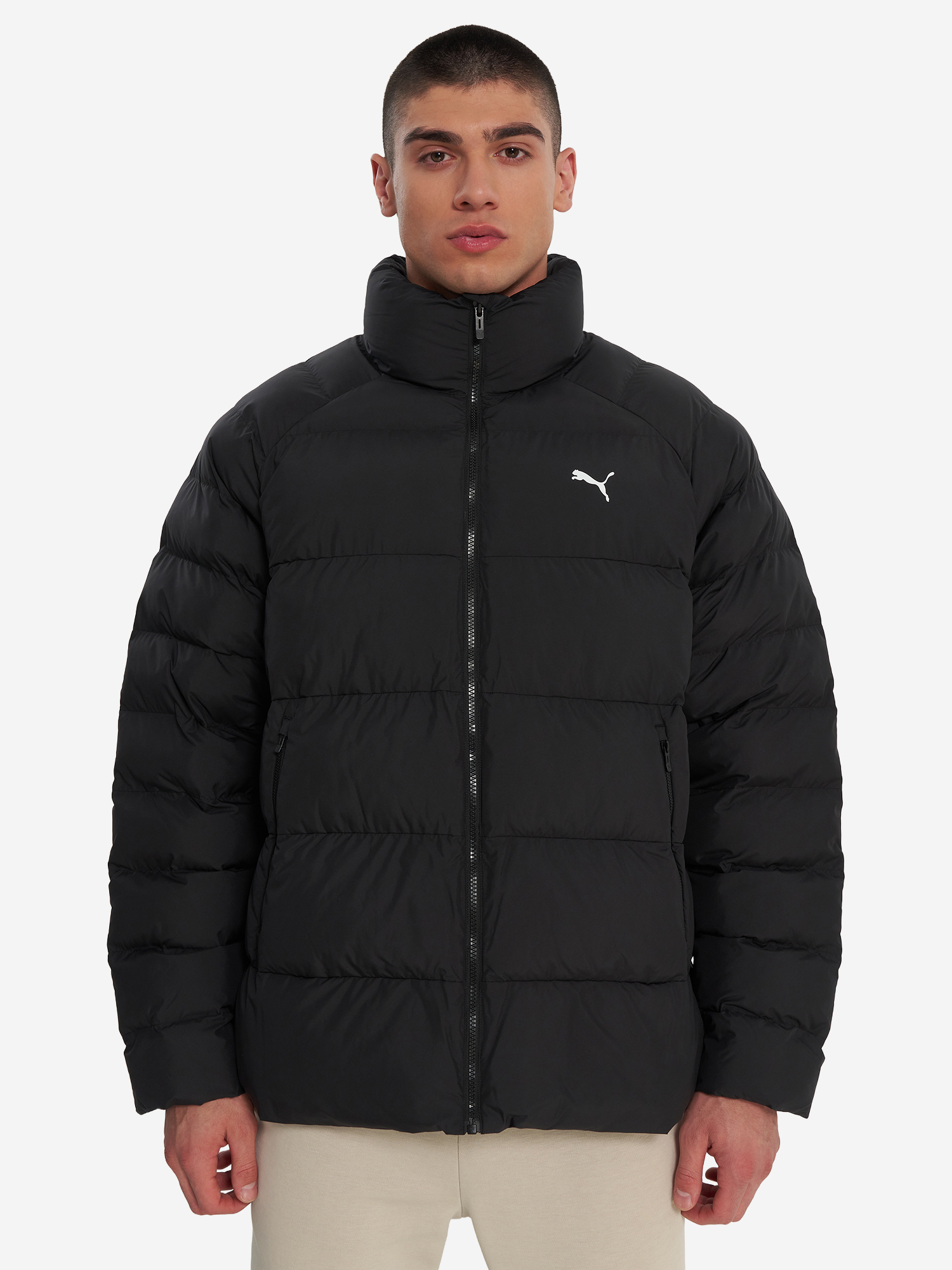 фото Пуховик мужской puma mono, черный