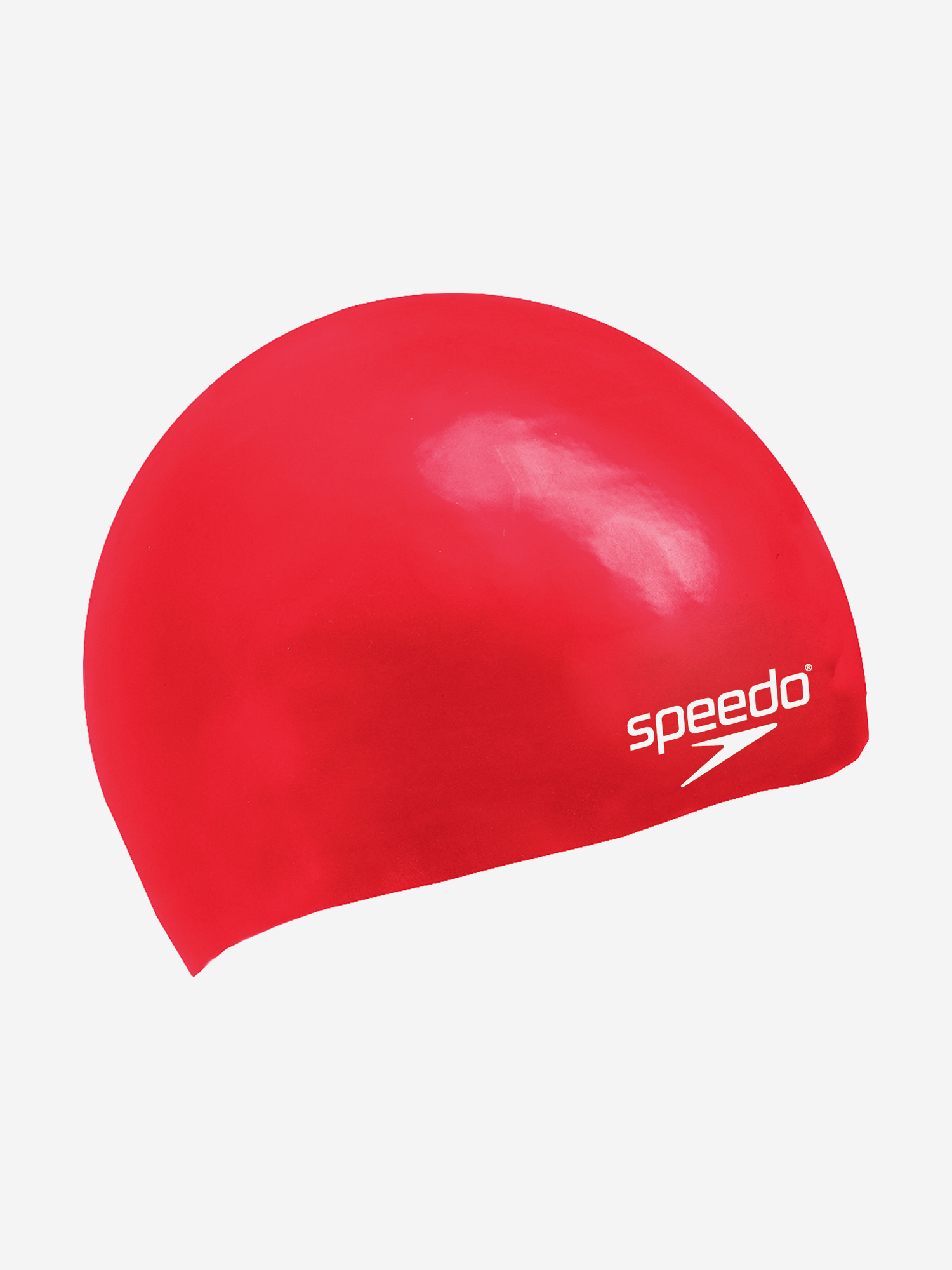 фото Шапочка для плавания детская speedo plain moulded, красный